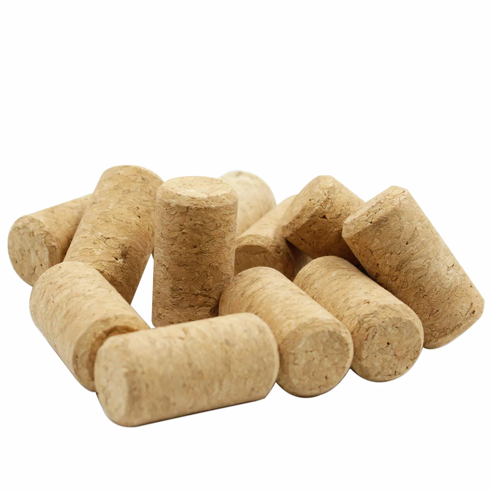60 tapones rectos #8 de corcho natural de alta calidad para embotellado de vino, 2,2 x 4,4 cm