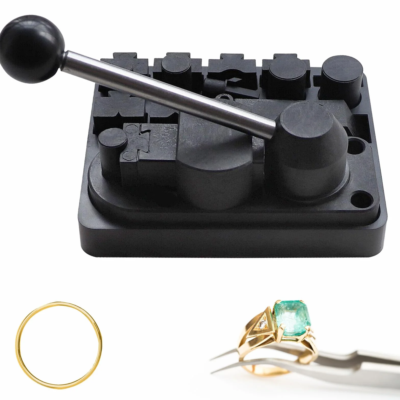 Herramienta para Anillar Metales Aplicación Estable y Sencilla para | Kit manual para doblar anillos Para principiantes profesionales aficionados estudiantes de arte diseñadores