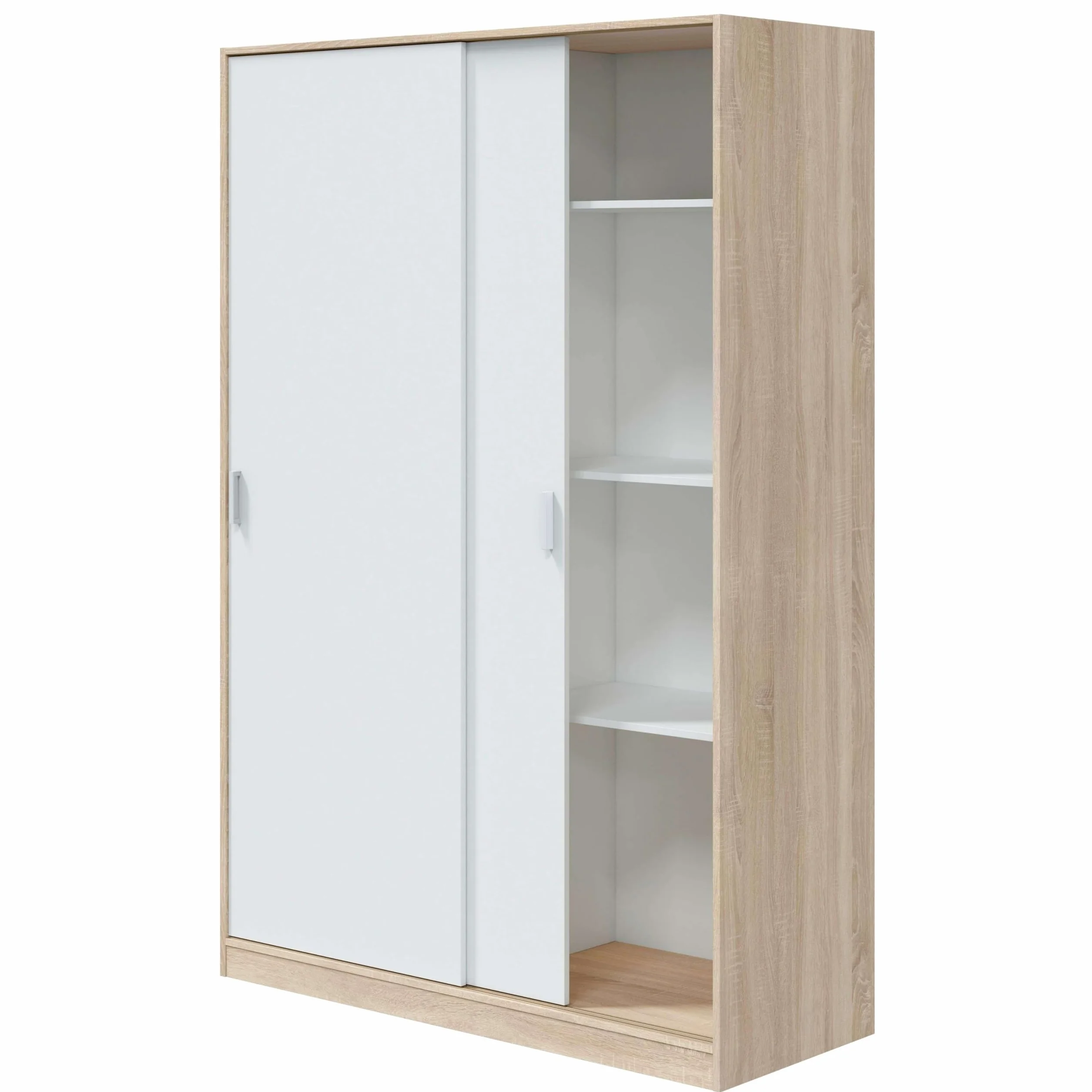 Miroytengo Pack Muebles Dormitorio Matrimonio Luca Completo Color Roble Y Blanco Habitación Moderno (cabecero + Armario)