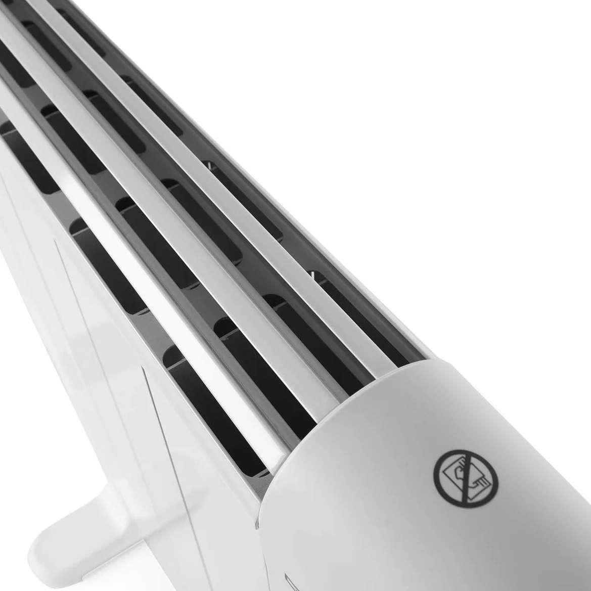 Orbegozo RRE 1010, Emisor térmico bajo consumo, 1000 W, 6 elementos reales, aluminio, mando a distancia, funcionamiento programable, botón de desconexión total, pared o pie, color blanco