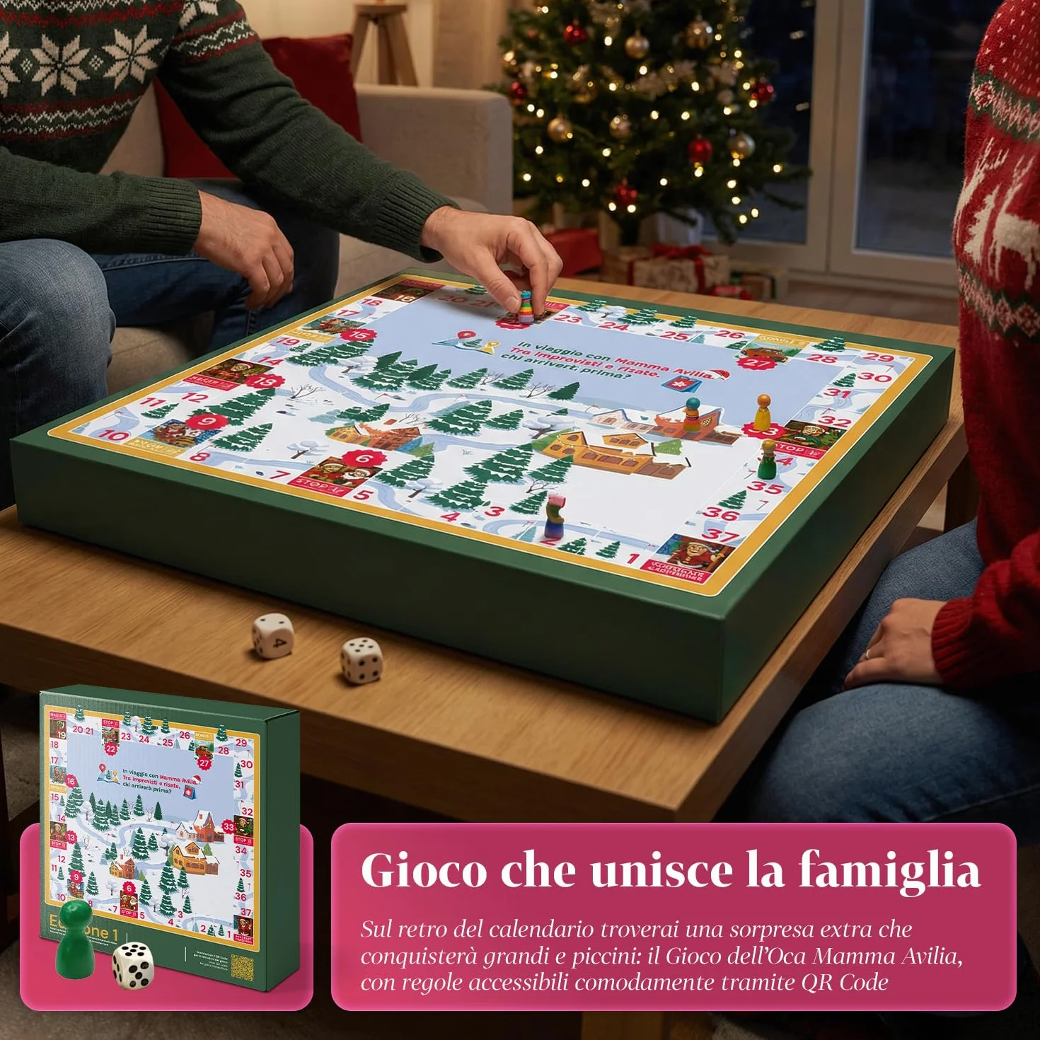 Wintem Calendario de Adviento con 24 regalos temáticos de países del mundo para el hogar, la cocina y el bienestar, idea de regalo original de Navidad con juego de ganso integrado y paquete de lujo