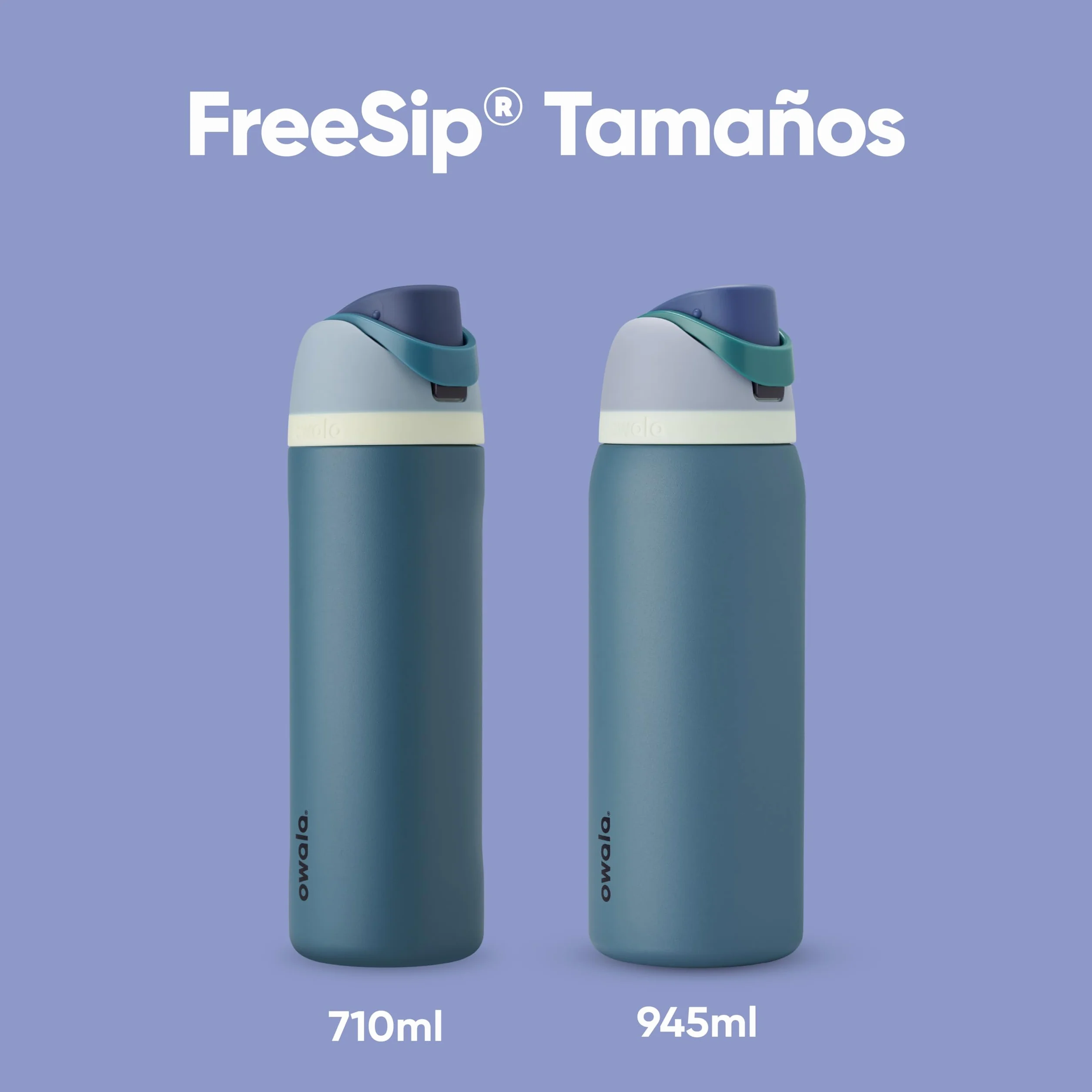 Owala FreeSip botella agua acero inoxidable 945 ml térmica a prueba de fugas sin BPA Denim