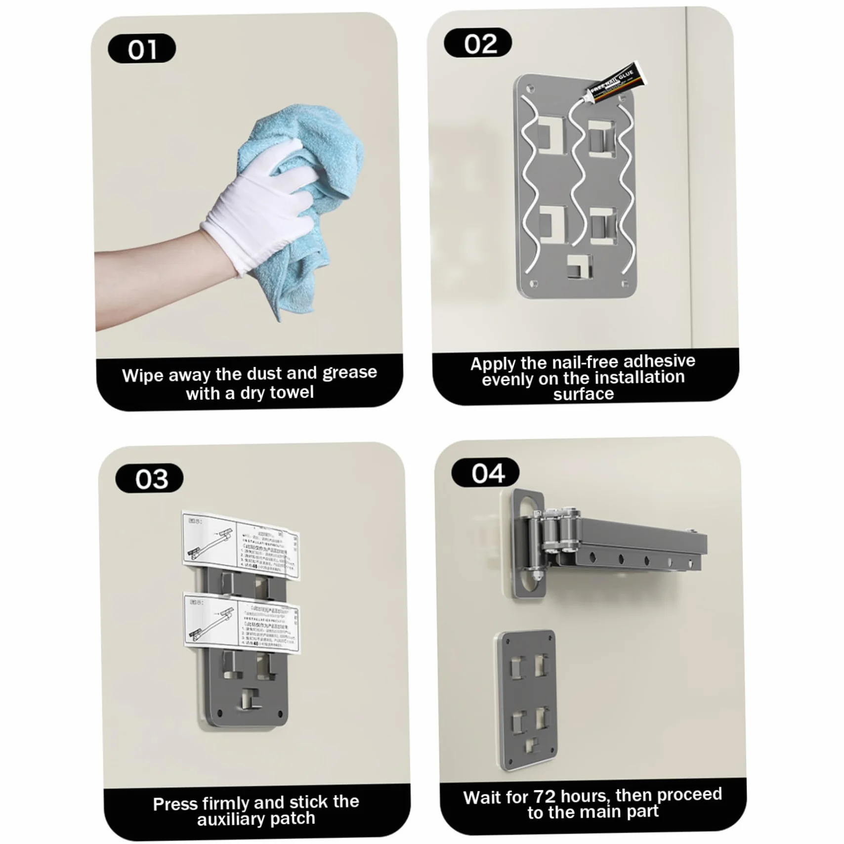 Cortina de ducha retráctil, cortina de ducha plegable resistente con aleación de aluminio, riel extraíble, estante de lavandería para baño, bañera de esquina, hogar, 4 pliegues.