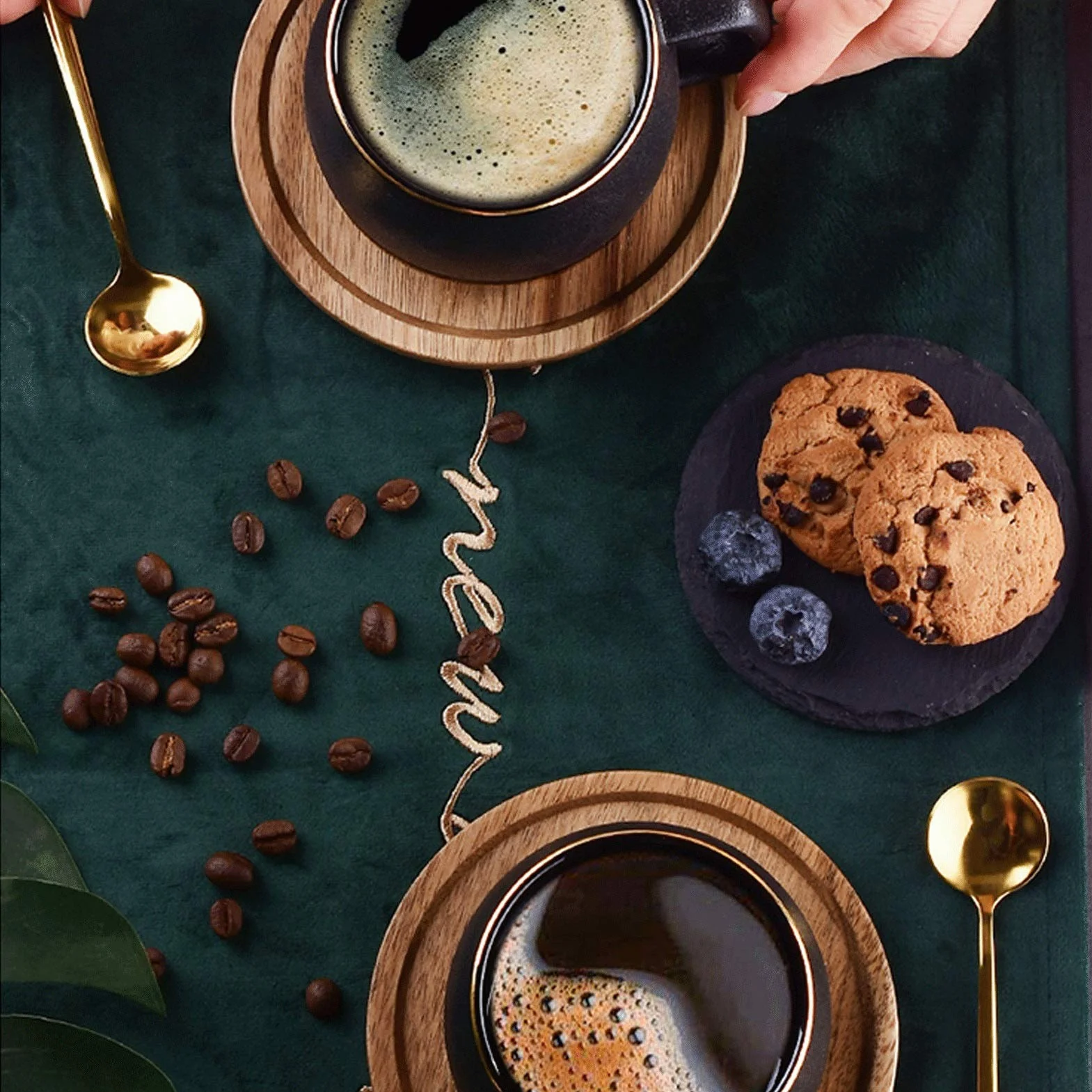 Taza De Café Conjunto De Taza De Café De Lujo Pequeño De Estilo Europeo, Taza De Agua De Cerámica Helada Retra, Taza De Té Especial De La Familia Con Bandeja Y Soporte De Metal (conjunto De 2, 4, 8 Pi