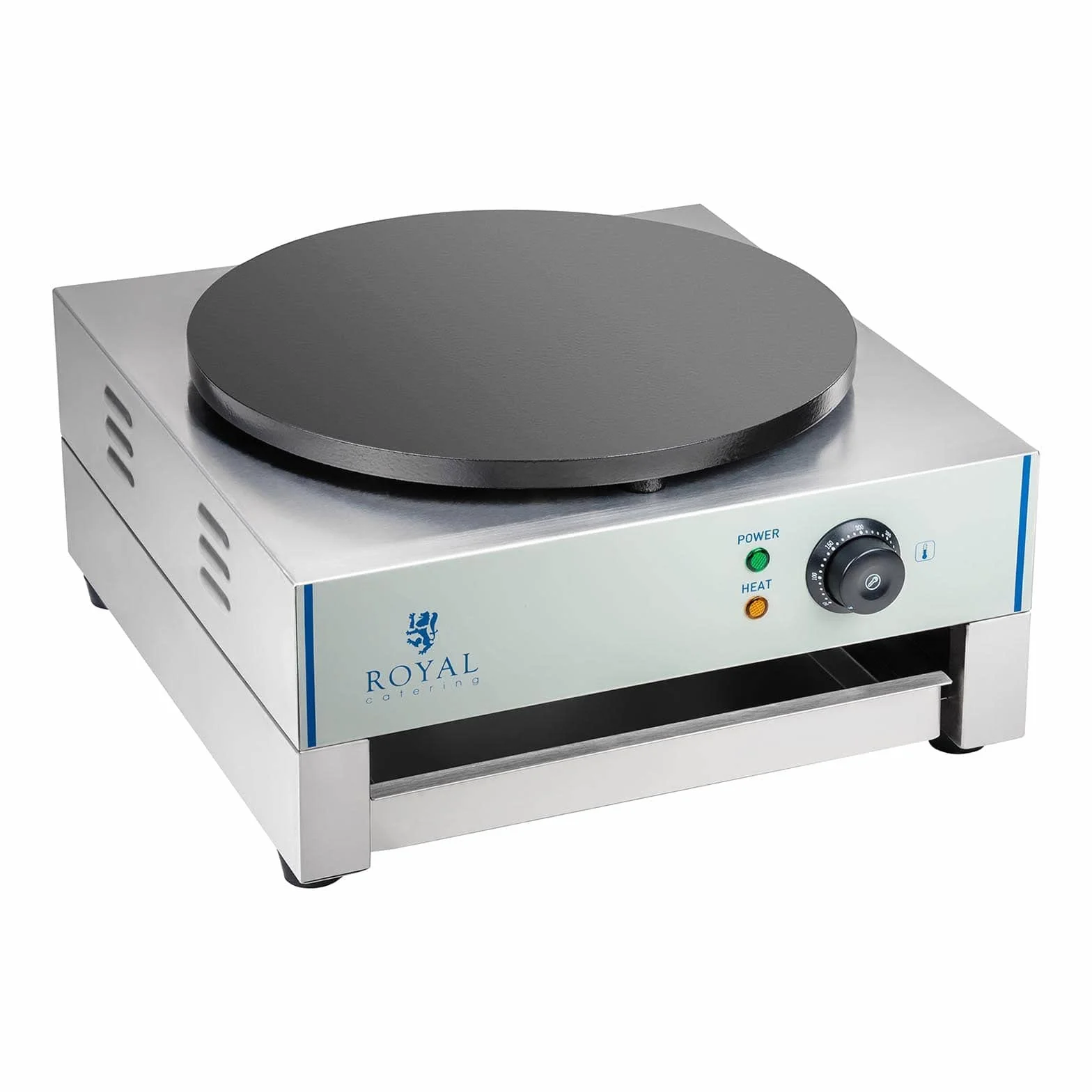 Royal Catering - RCEC-3000-E - Crepera - 40 cm - Potencia: 1 x 3000 Watt