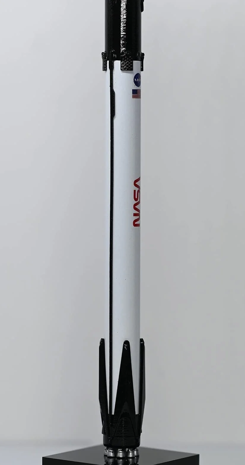 REHOOF Modelo De Cohete De La Serie Falcon Simulación 1: 233 Falcon 9 Y Modelo De Nave Espacial De Cohete Pesado Decoraciones De Escritorio para Entusiastas del Espacio Y Geeks del Espacio