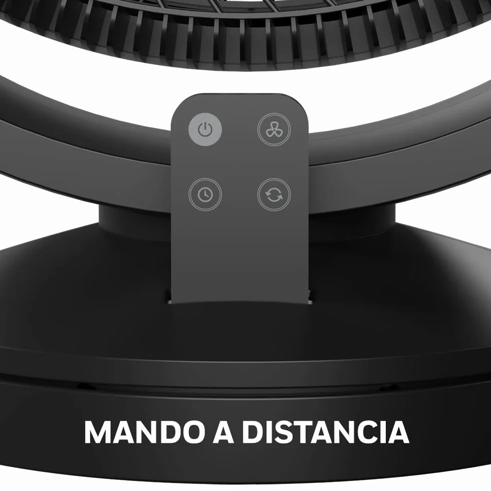 HONEYWELL HF715BE4 - Ventilador digital oscilante Turbo Force de (personal; pequeño; para el hogar o la oficina; con mando a distancia; comandos electrónicos con LED; 3 velocidades; giro de 90 grados)