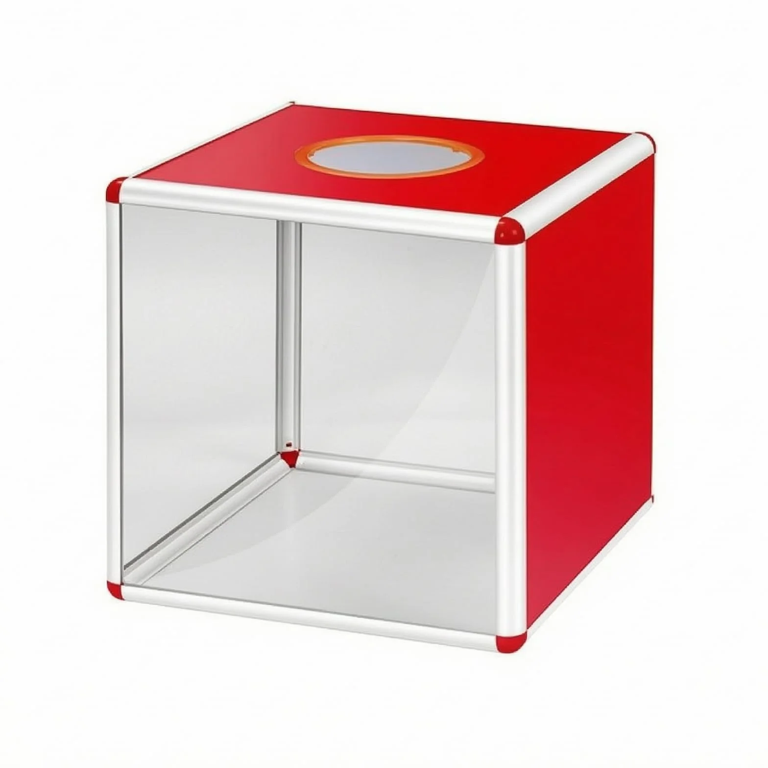 Milageto Transparente Contenedor de Caja de de Votos Buzón de Participaciones con Cuerpo Clásico y Borde Liso Resistente Adecuado, 40cm, Caja Individual Transparente Por Una Cara