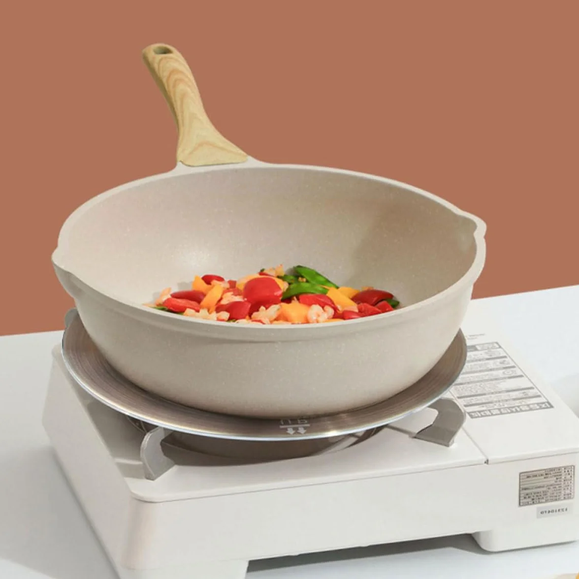Difusor de Calor Redondo de 28 CM en Acero Inoxidable para Cocina Inducción y Gas, Placa Guía Térmica para Ollas y Uso en Vitrocerámica
