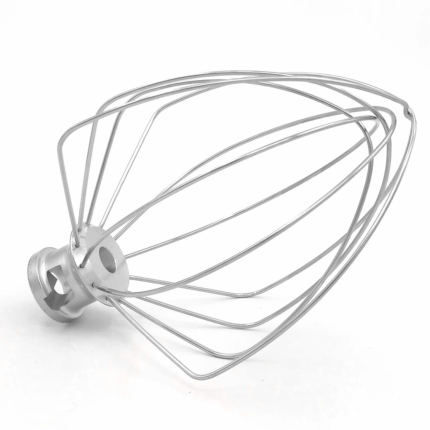 KN256WW 6 QT Látigo de alambre de acero inoxidable para KitchenAid soporte mezclador accesorio de reemplazo, huevo crema agitador, pasteles mayonesa batidor