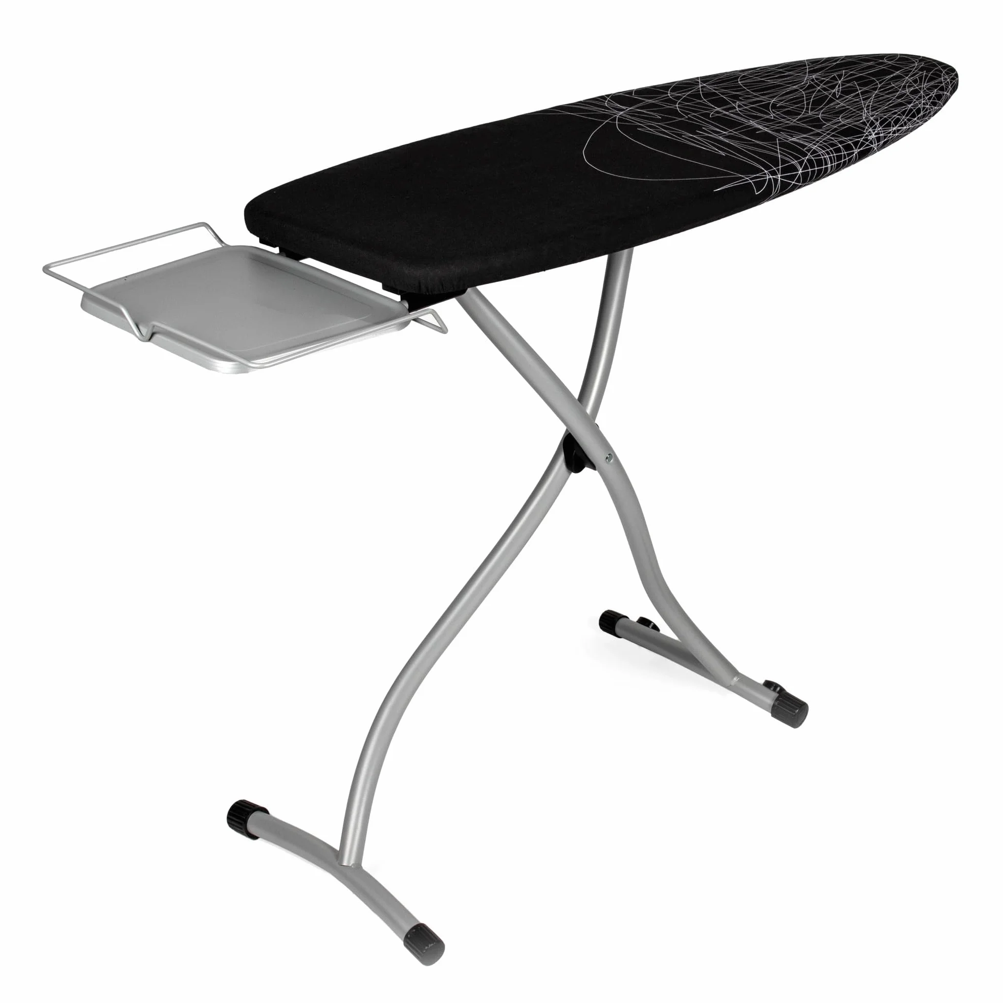 Tabla de Planchar Grande y Profesional | 130x47 cm | Plegable y Robusta | Altura Ajustable con Ruedas | Superficie XXL Ancha | Estable | ideal Centros de Planchado | Fabricada en Europa