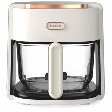 HAEGER Freidora Aire 4,5l, Cuba Cristal