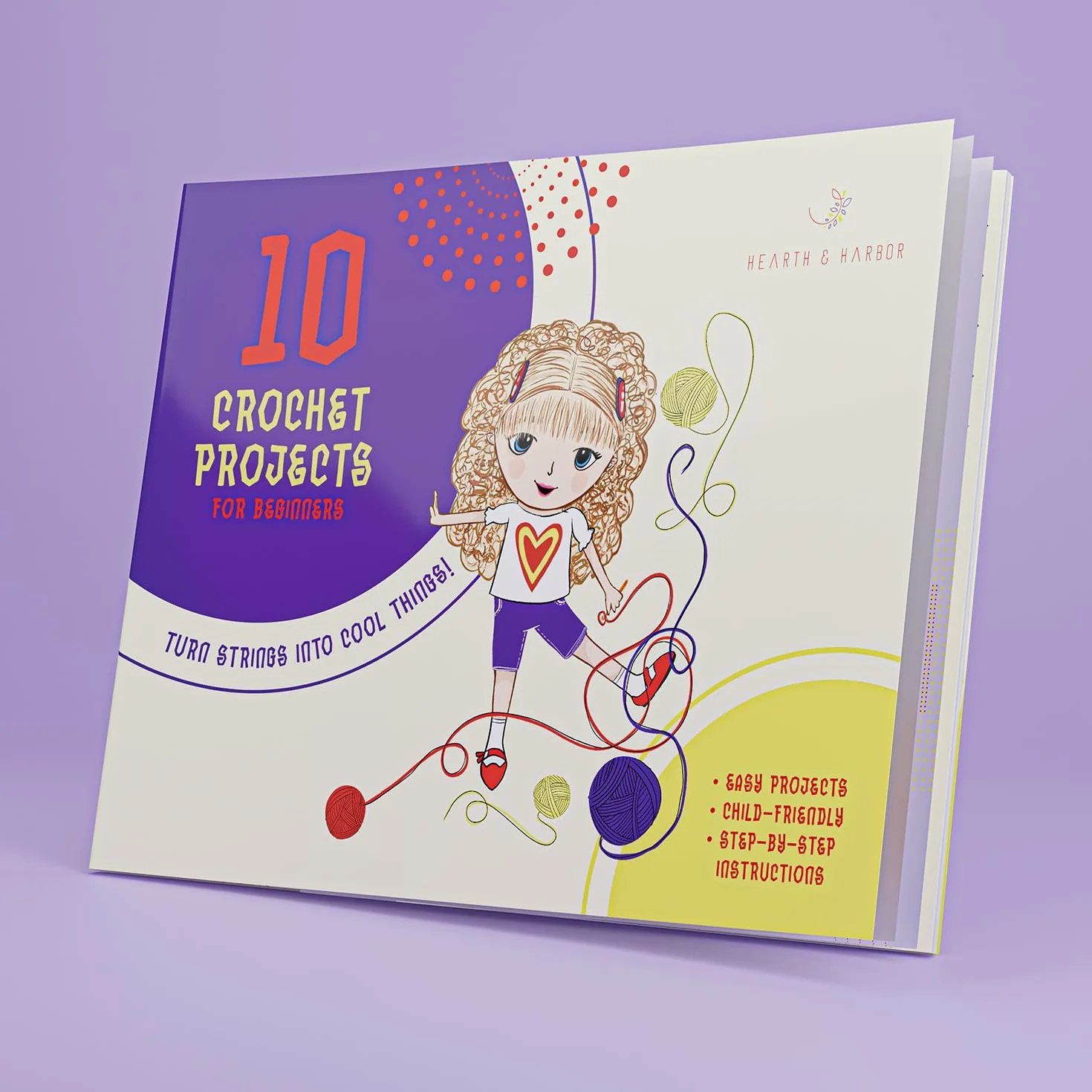Kit para aprender a hacer ganchillo para principiantes, adultos y niños, juego de 80 piezas con guía paso a paso y libro de proyectos, kit de inicio de ganchillo con hilo y ganchos