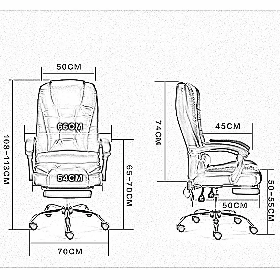 Silla de oficina ejecutiva ergonómica giratoria con piel sintética resistente, reposabrazos acolchados, soporte de cintura reclinable, hasta 330 libras