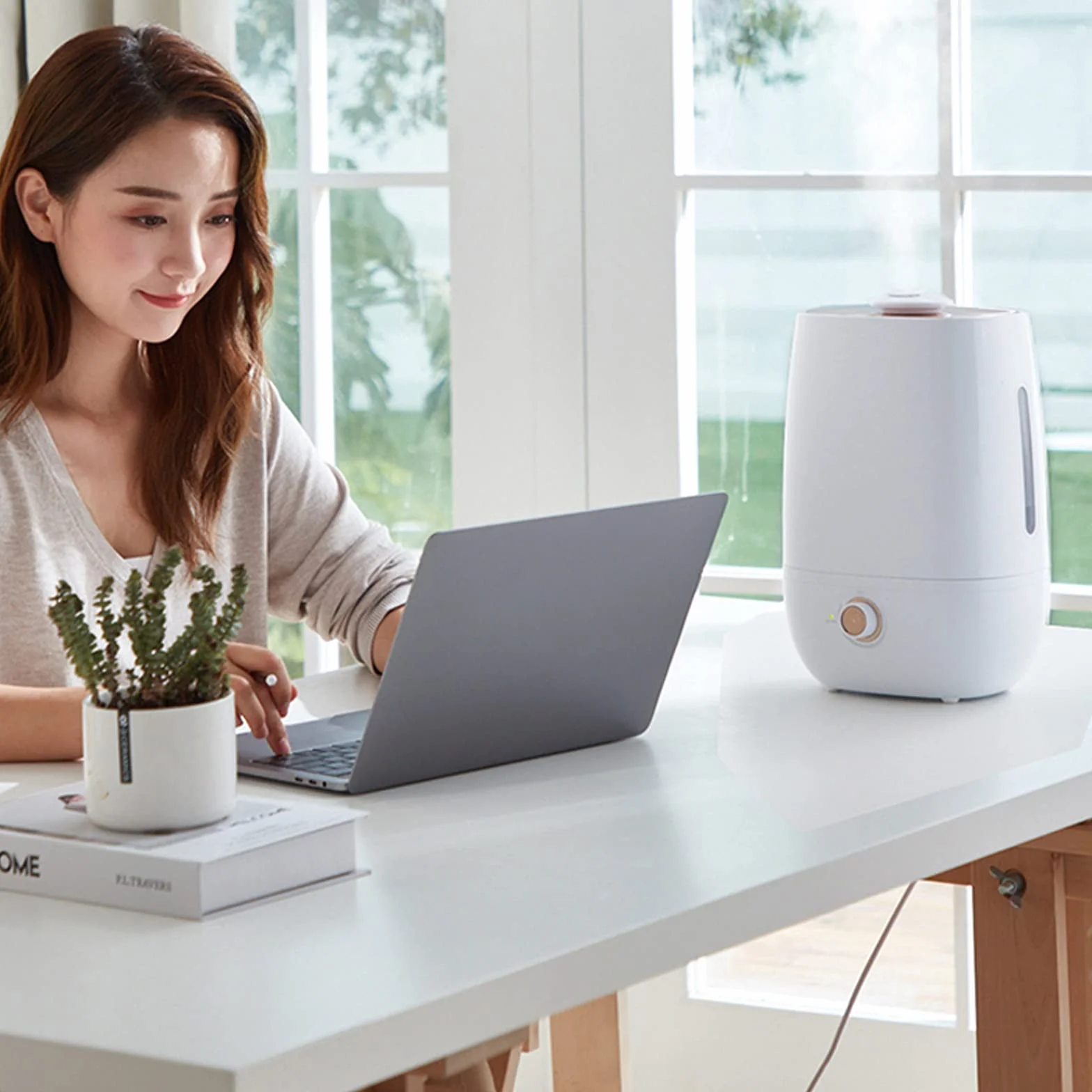 SUNESA Humidificador Ultrasónico Humidificador de Niebla Fresca ultrasónica: la Unidad Premium dure tohours con un Funcionamiento con susis silenciosos, Apagado automático Humidificador de Aire