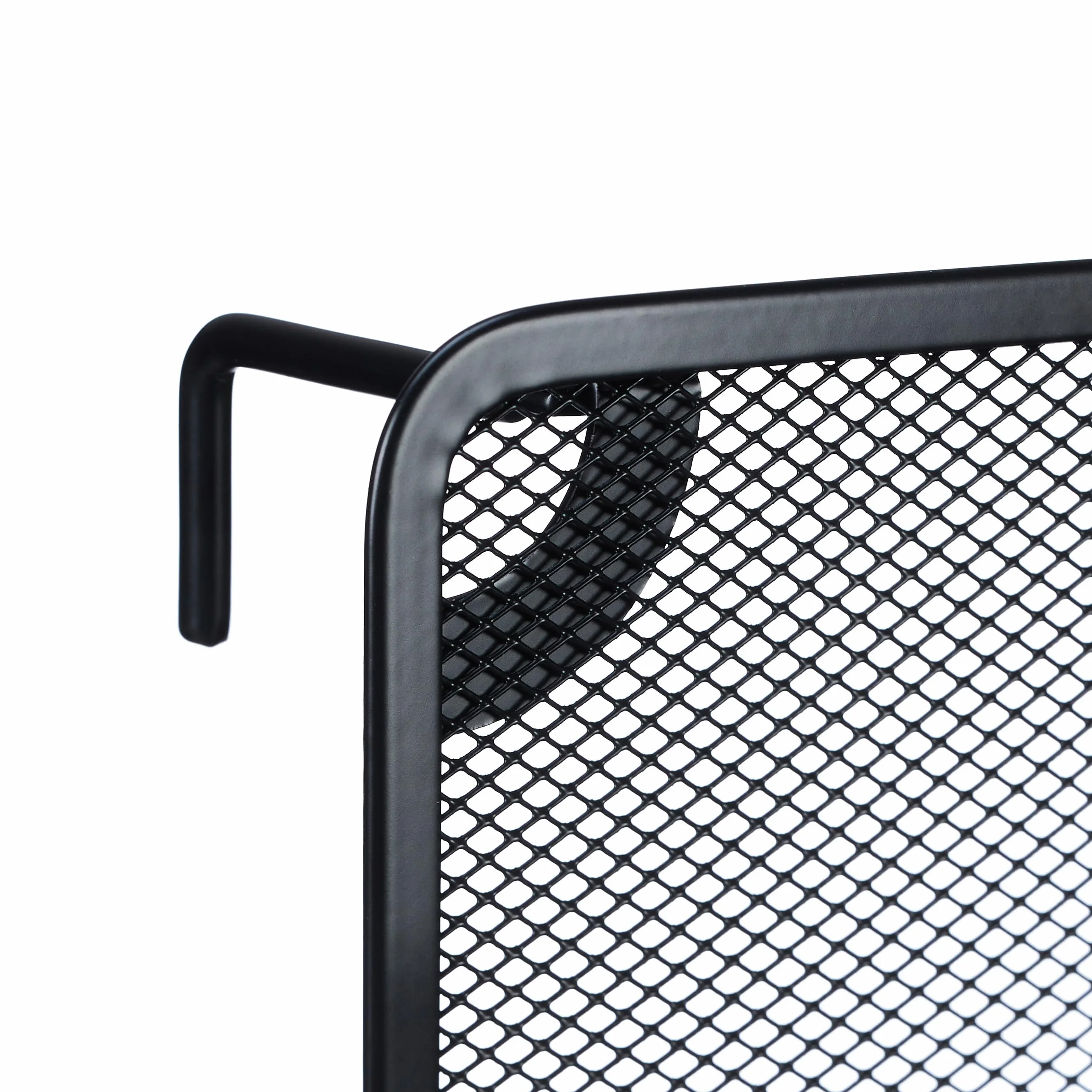 Relaxdays Revistero de Pared 28x35,5x10 cm Metal Negro Organizador Periódicos