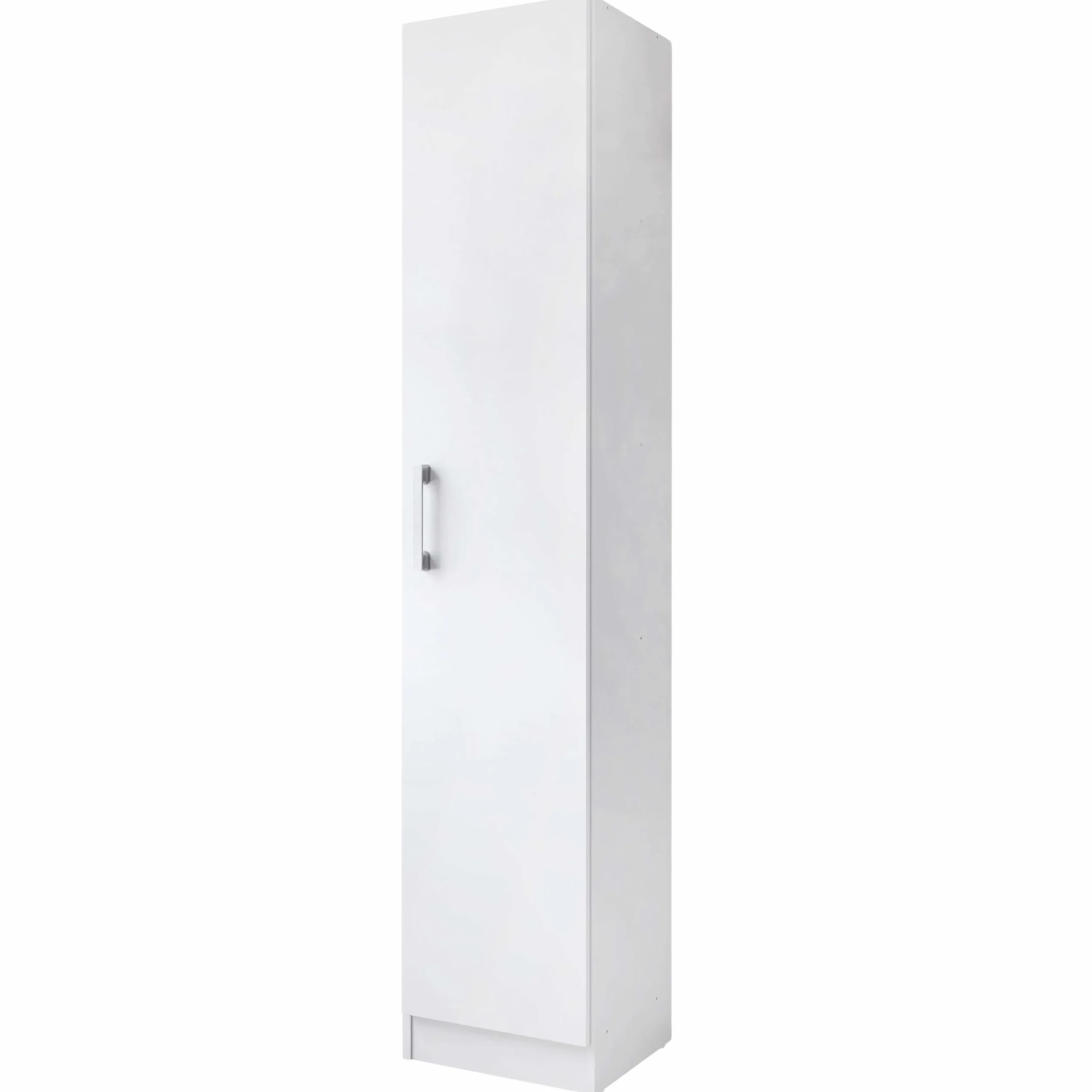 Miroytengo Armario Auxiliar Multiusos Alto con Puerta Abatible Moderno para Cocina y Almacenamiento Color Blanco 35x170 cm
