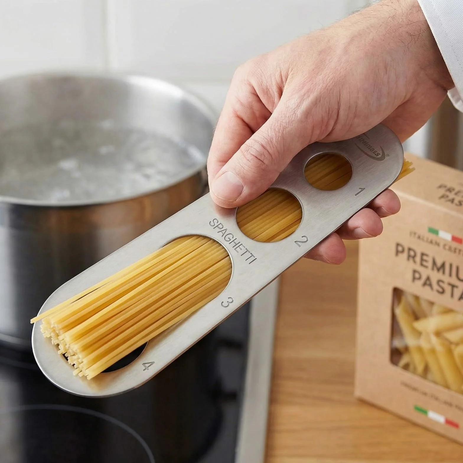 Acero Inoxidable Medida de Espaguetis Control de Porción Utensilios de Cocina