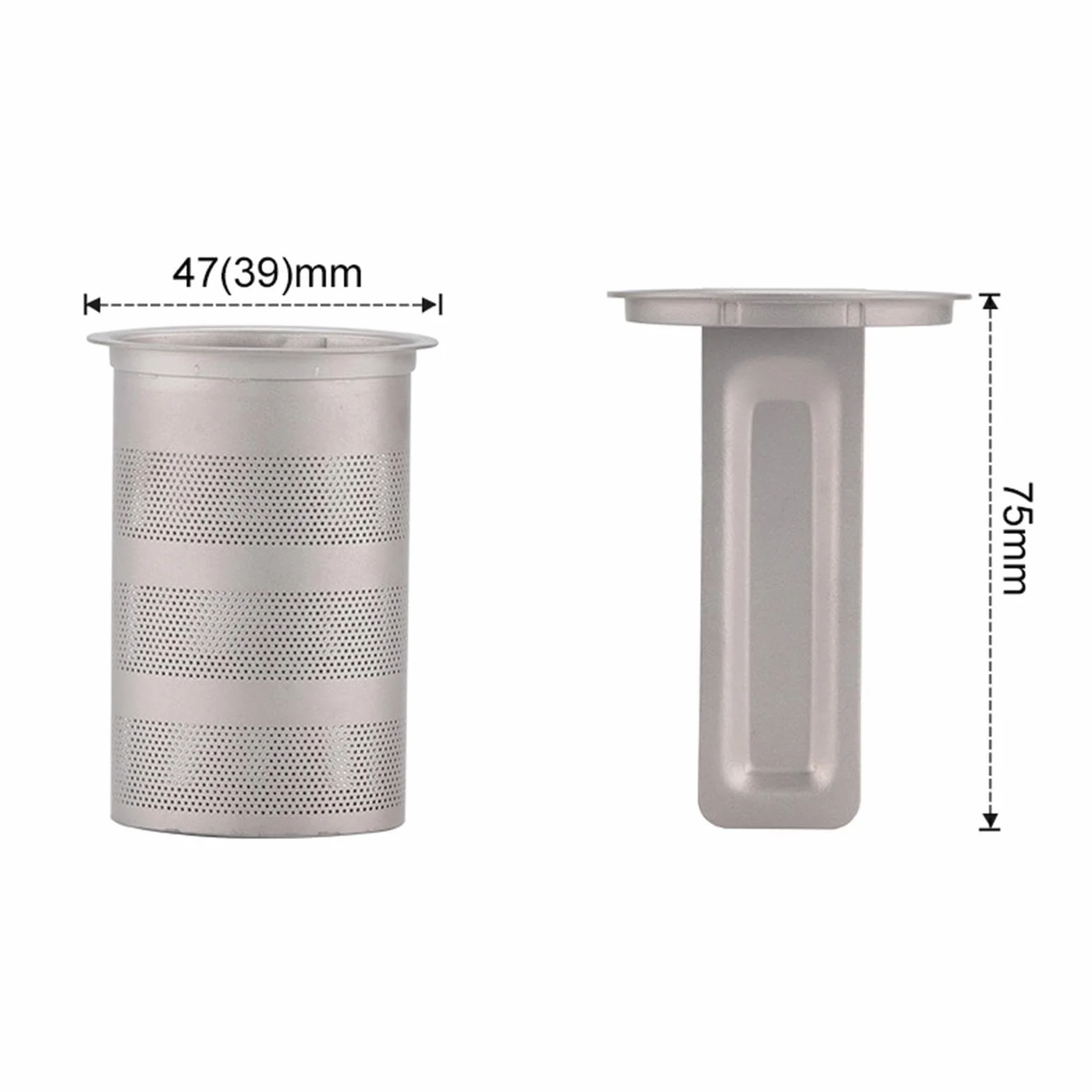 Colador de té de titanio, Infusor de té de malla Extra fina, divertidos utensilios de cocina resistentes al calor, tetera para tazas, teteras, familia