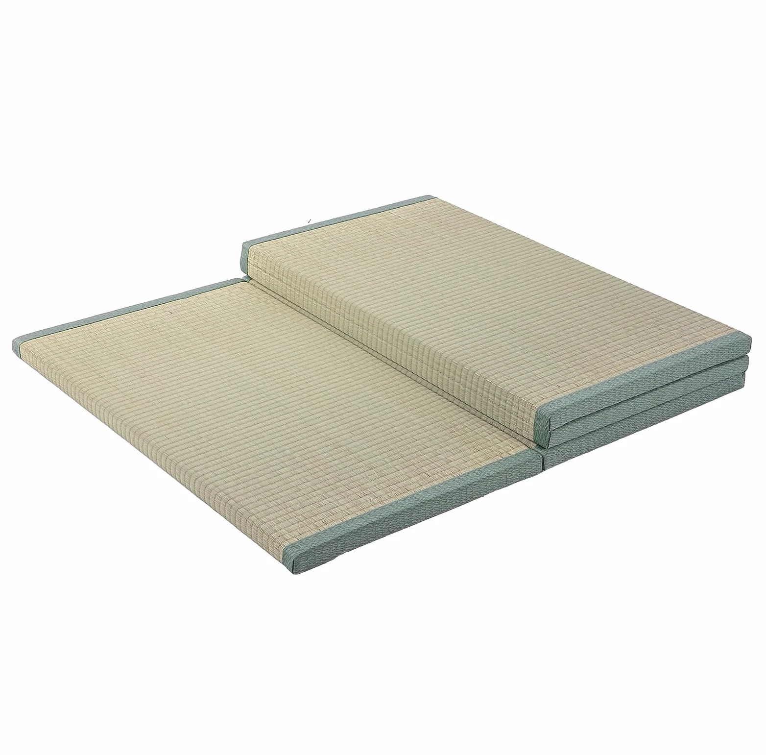 Estera De Tatami Tradicional Japonesa - Colchón De Futón Firme Y Cómodo De 4 Pliegues Hierba Verde Natural - Ideal para Meditación Yoga Sala Zen Salón De Té Japonés(Size:90x200x3.5cm)