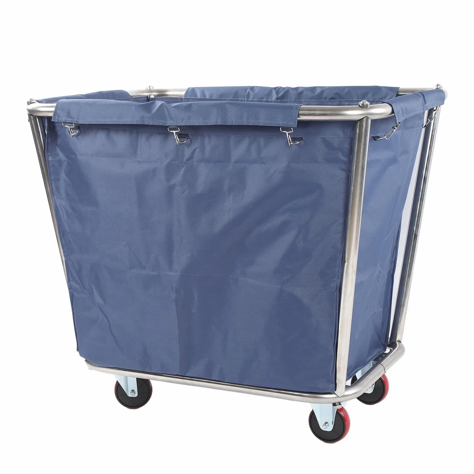 Carrito de Lavandería, Cesta de Lavandería Comercial con Ruedas, Cesta de Lavandería, Clasificador de Ropa con Marco de Acero para el Hogar, Hotel, Lavandería, 350 L