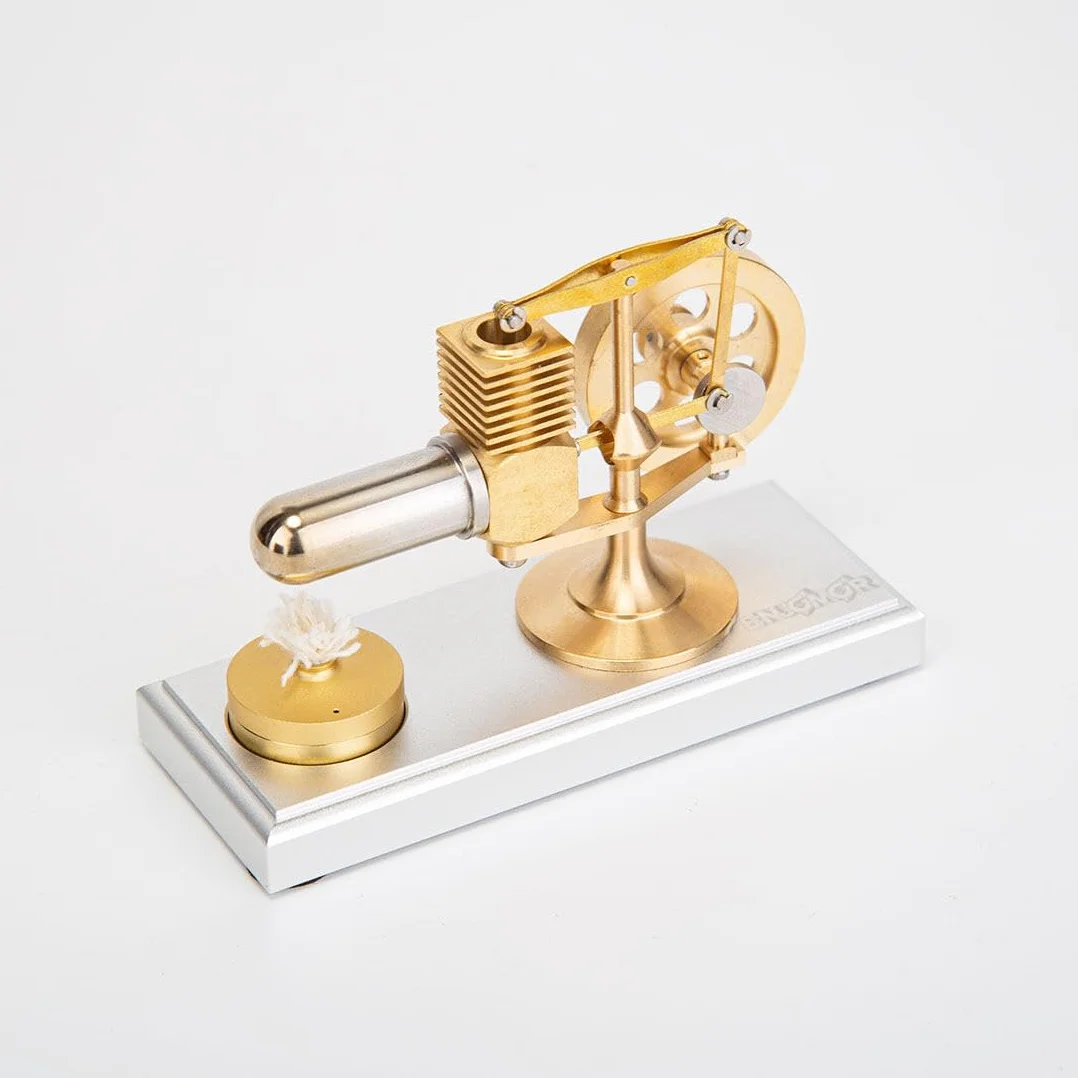 Sterling Engine Kit, Sterling Motor Mini-Balancierbar Balancierbar Aire Caliente Motor Externo Stirling Motor Modelo, Juguete Educativo Regalo de Cumpleaños para los entusiastas de la tecnología (RTR)