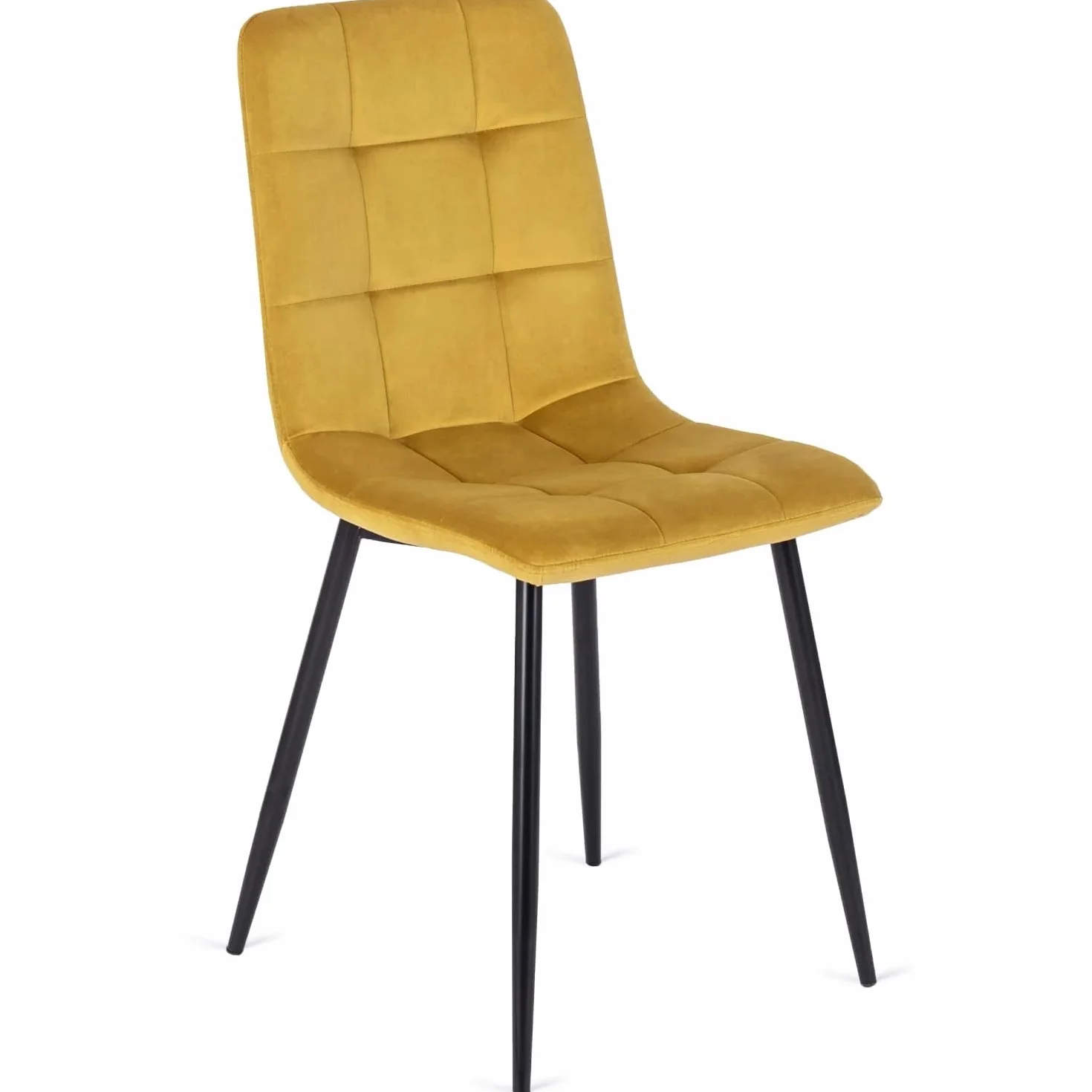 PAROS - SILLA - VELURO AMARILLO - 43 x 52 x 90,5 cm