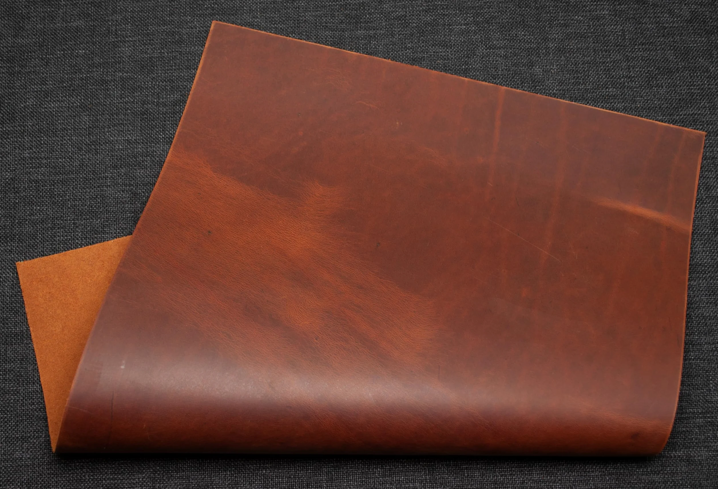 Piel de vacuno Pull-Up Crazy Horse de 1,7 mm, tamaño A5 x 6 unidades (Brown Whiskey 1,7 mm)