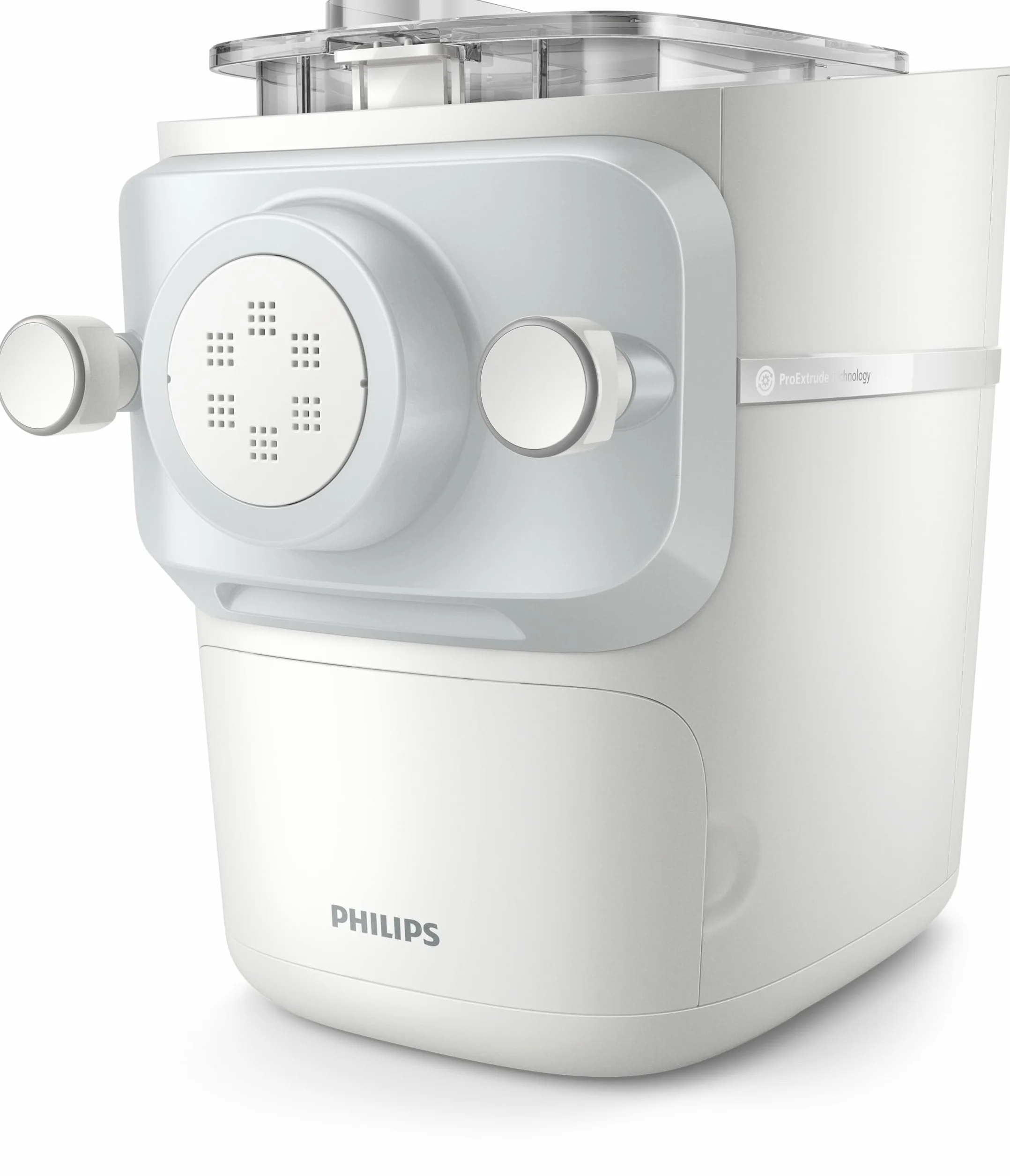 Philips 7000 Series Pasta Maker, ProExtrude Technology 150W, 8 discos, hasta 8 porciones, aplicación NutriU, blanco, (HR2660/03)