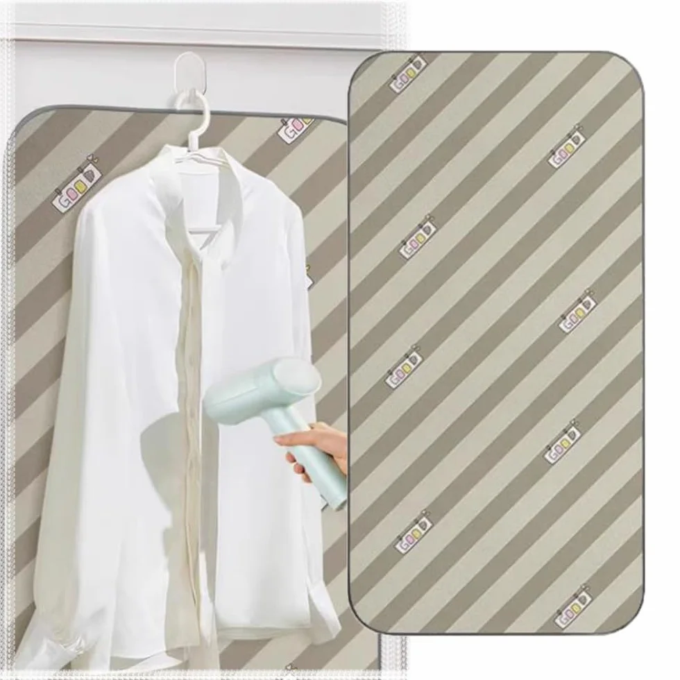 Estera/Almohadilla para Planchar En Casa, Tabla De Vapor Plegable, Manta para Planchar con Guantes para Vaporizador Y Soporte para Plancha De Silicona, Fundas para Tabla De Planchar Portátiles