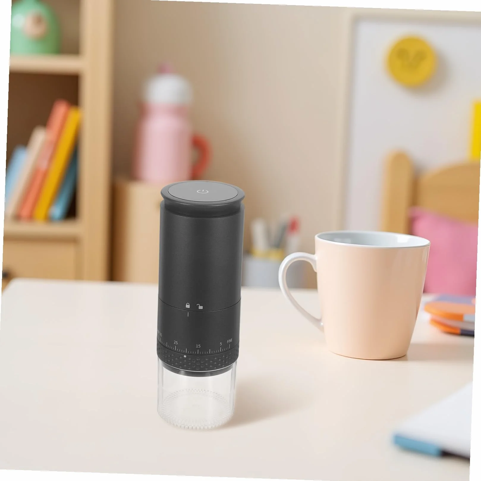 Healifty Molinillo de Café y Funcionamiento Silencioso Portátil Eléctrico con Capacidad de 50g para Uso en Cocina y Hogar