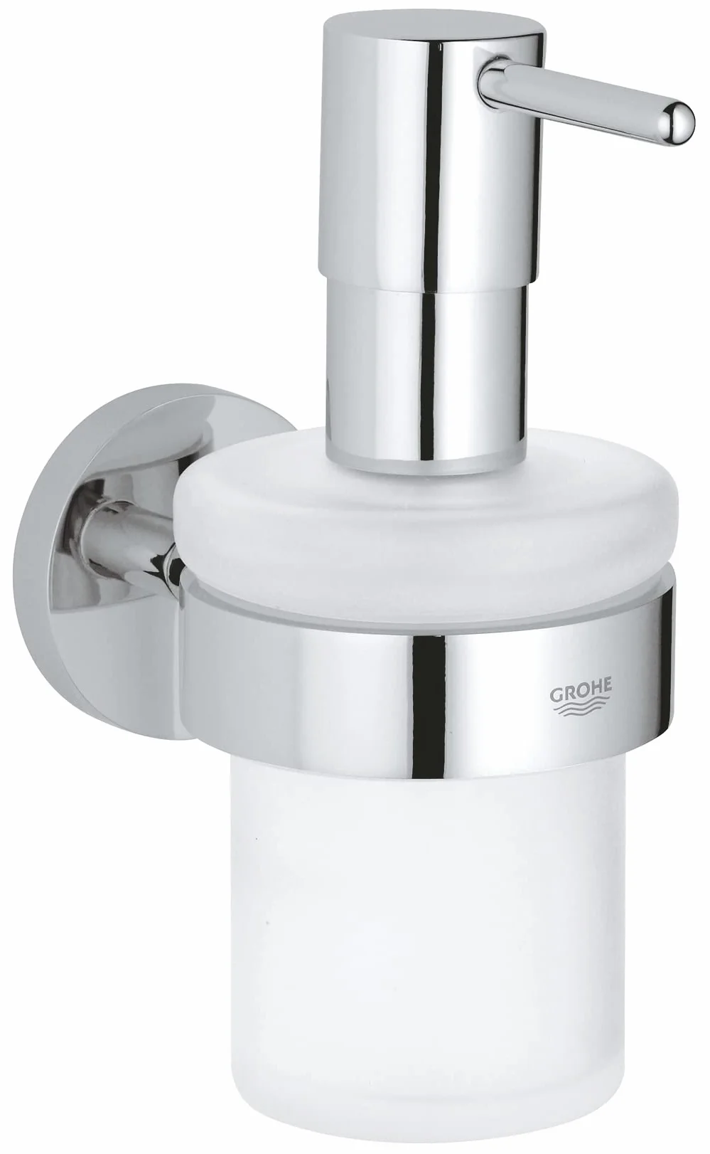 Grohe Lote Start QuickFix - Dispensador de jabón con Soporte en Cromo con Adhesivo QuickGlue A1 (Pegamento sin taladrar para 1 Punto de Montaje), Ref. 41195000
