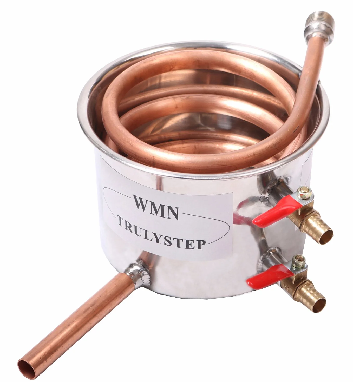 Fayelong Destilador de Aceites Esenciales 3 Ollas 20 Litros Alambique Destilador de Alcohol de Agua de Serpentin de Cobre, Kits de Elaboración de Vino Casero con Barril Thumper para Brandy, Whisky