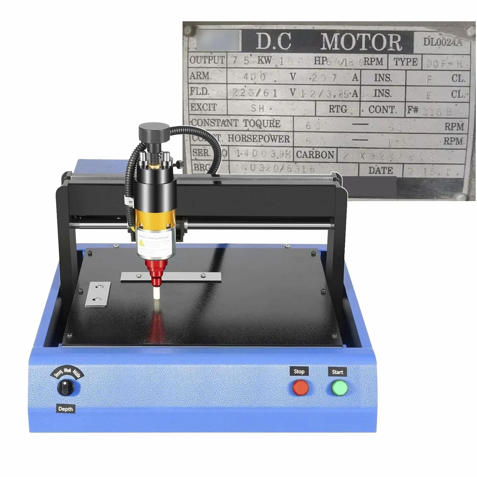 Máquina eléctrica de marcado de metales, máquina de grabado de plástico para joyería, velocidad de marcado de 50 mm/s, marcado por micropuntos para placas de identificación industriales, placas de id