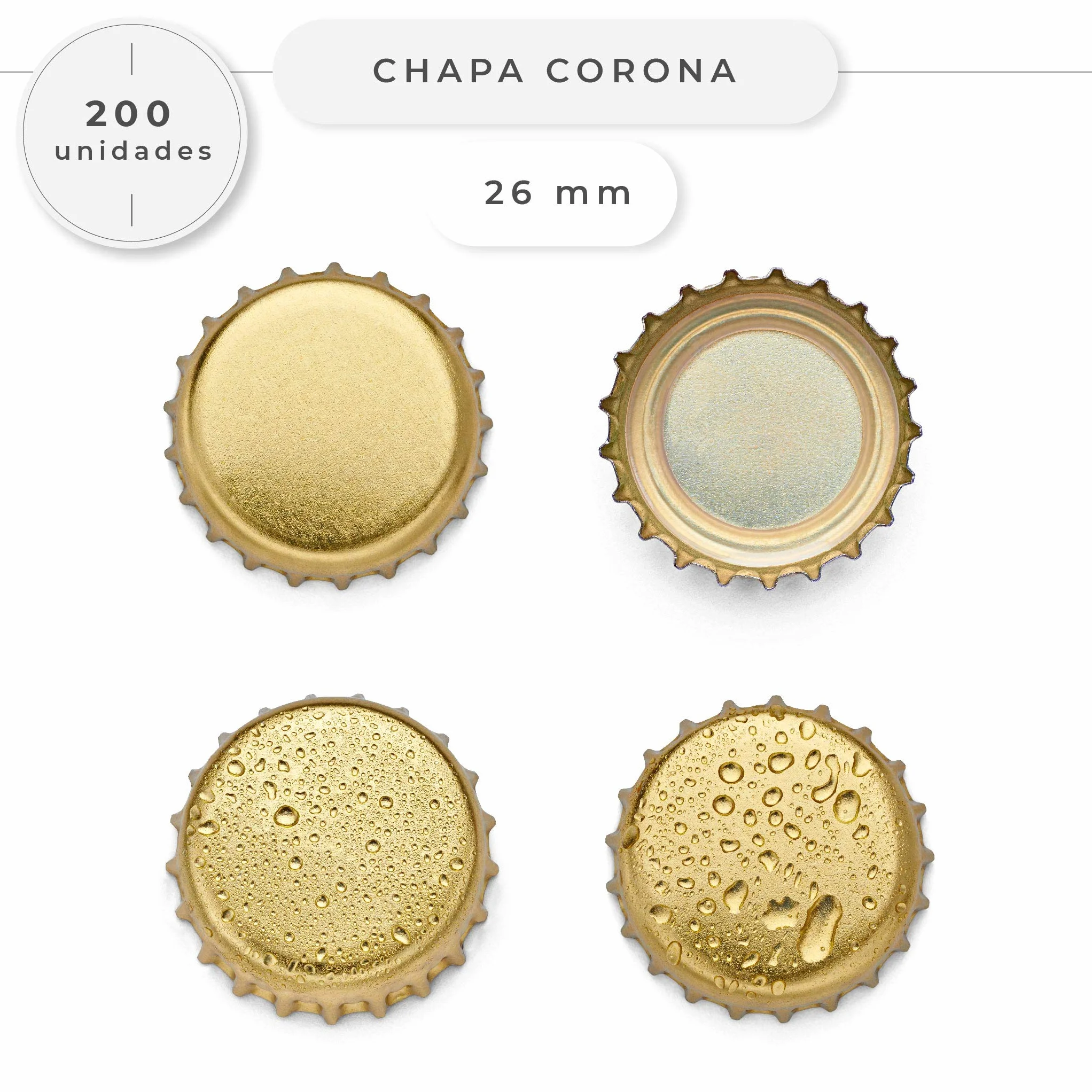 Botellas vacias de cerveza 33cl reutilizables con chapa incluidas | kit 20 botellines y 200 chapas para elaborar cervezas artesana | Pack de botella elaboracion artesanal en casa