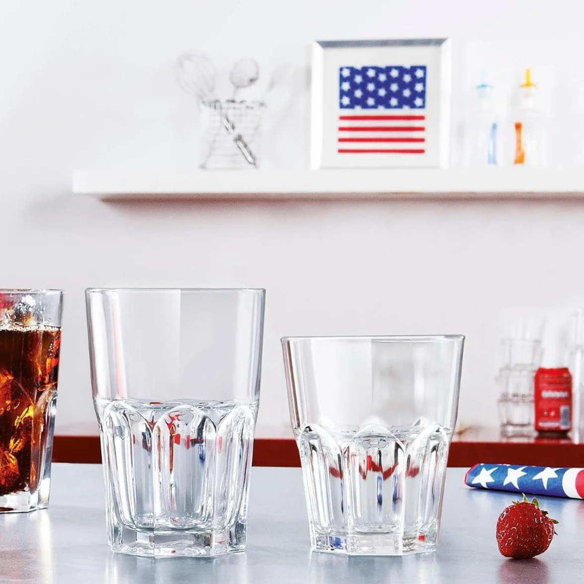 Luminarc New America Set 6 Vaso Bajo Vidrio Eco 30cl