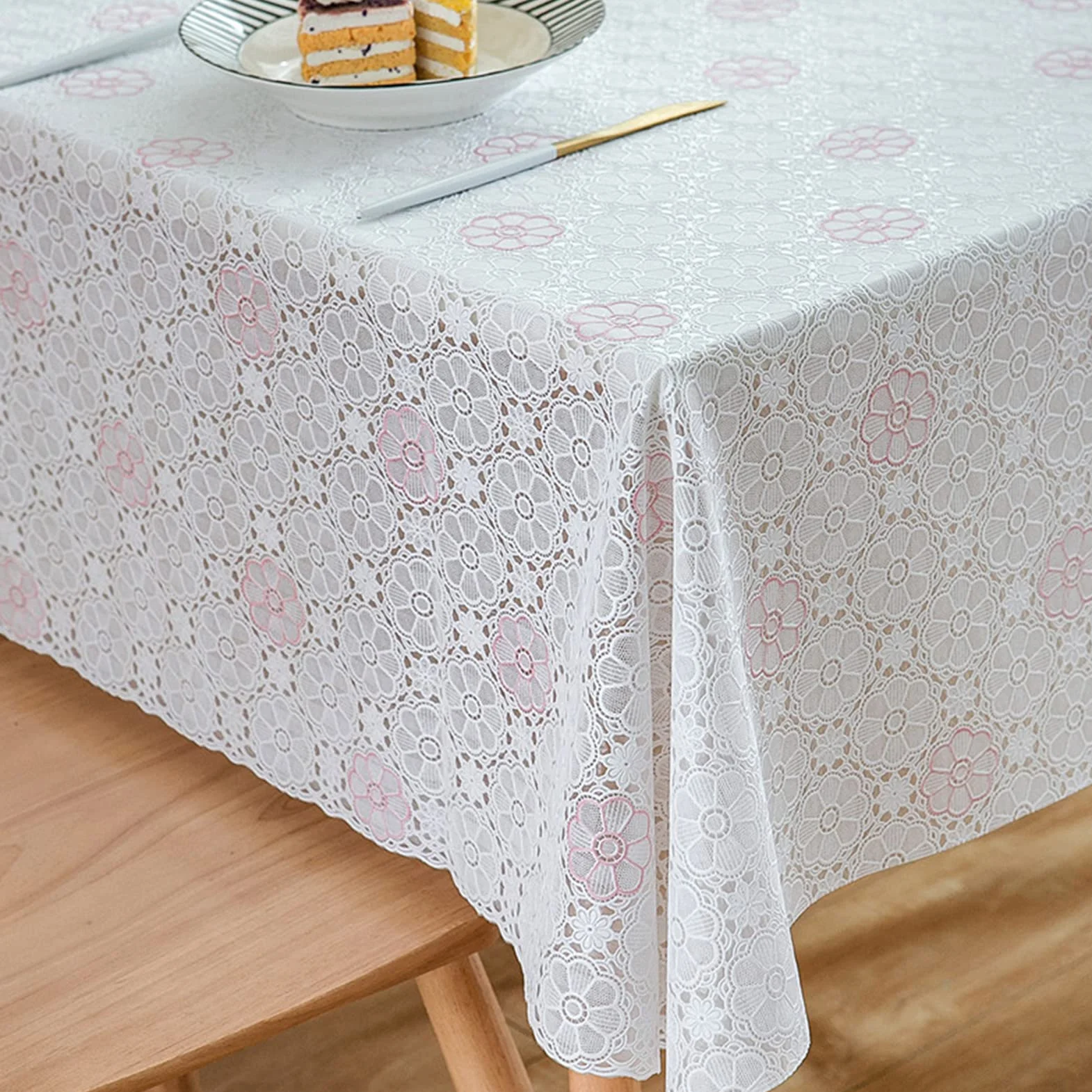 Mantel Mesa Antimanchas 137x230cm, Mantel De Mesa Cuadrad, Mantel Rectangular, PVC Mantel Cuadrado, Impermeable Manteles Prueba De Aceite Manteles
