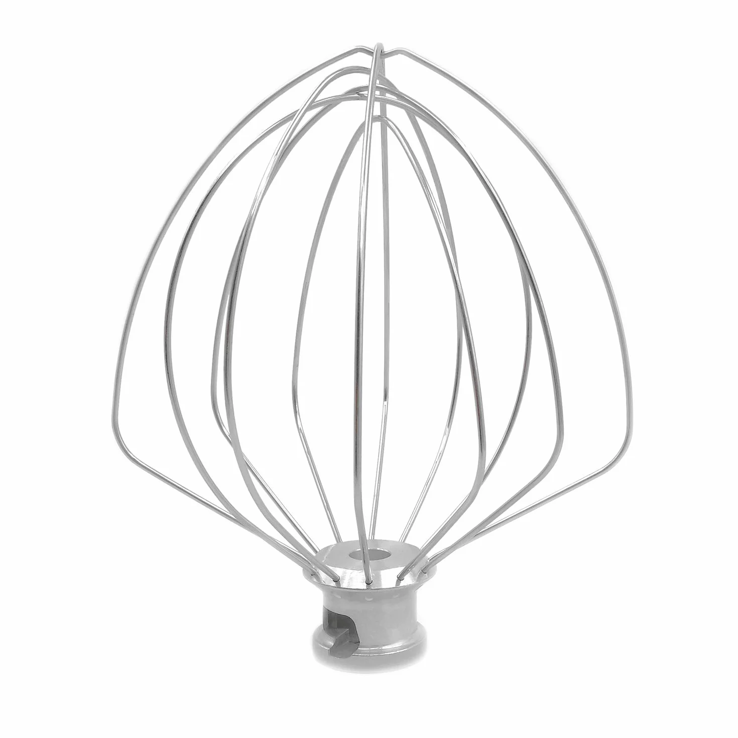 KN256WW 6 QT Látigo de alambre de acero inoxidable para KitchenAid soporte mezclador accesorio de reemplazo, huevo crema agitador, pasteles mayonesa batidor