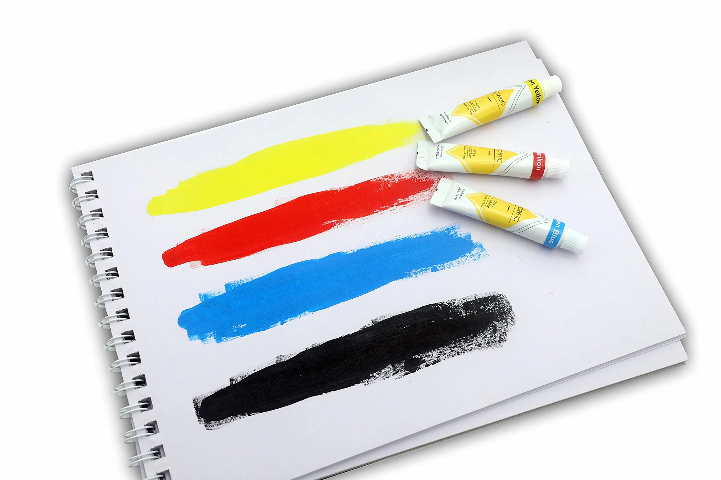 Artme Almohadill Papel Acrílica A4 x 12 Hojas 400g Extra Pesado Prensado En Frío Sin Ácido Bloc Dibujo Pintura Acrílica Y Gouache