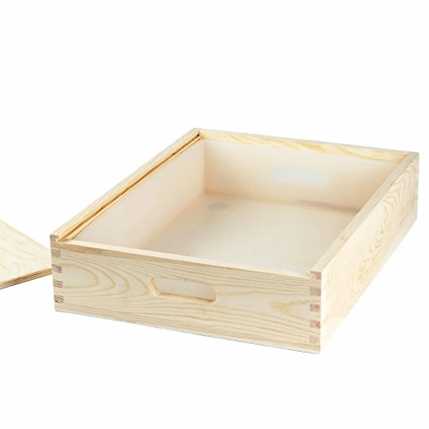 Molde grande del pan del rectángulo del molde del jabón del silicón del tamaño con la caja de madera DIY hecha a mano