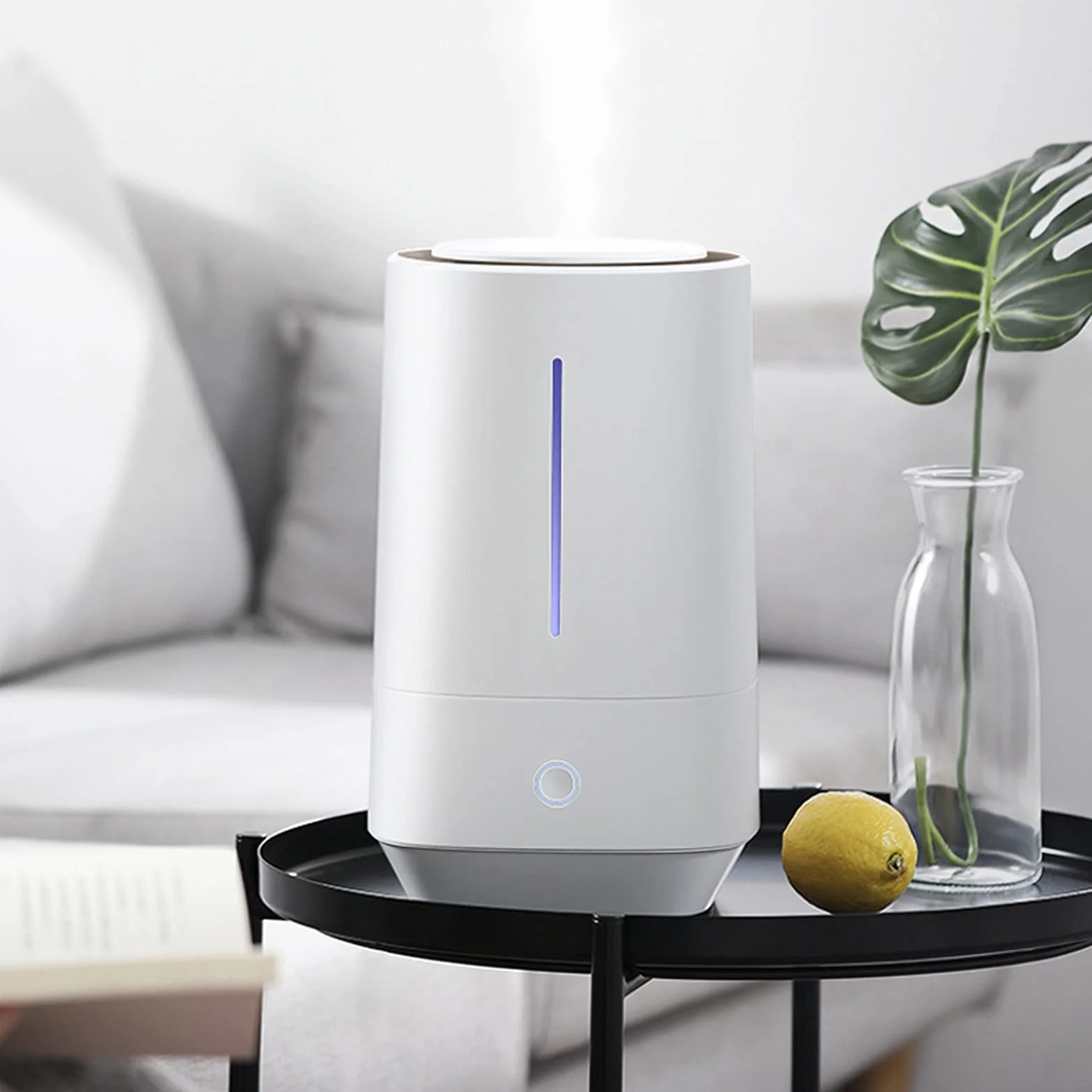 Humidificadores de Aire Humidificador, humidificadores de Aire ultrasónico for bebés de Dormitorio Grande Inicio, Ultra silencioso, Apagado automático Silencioso Humidificadores