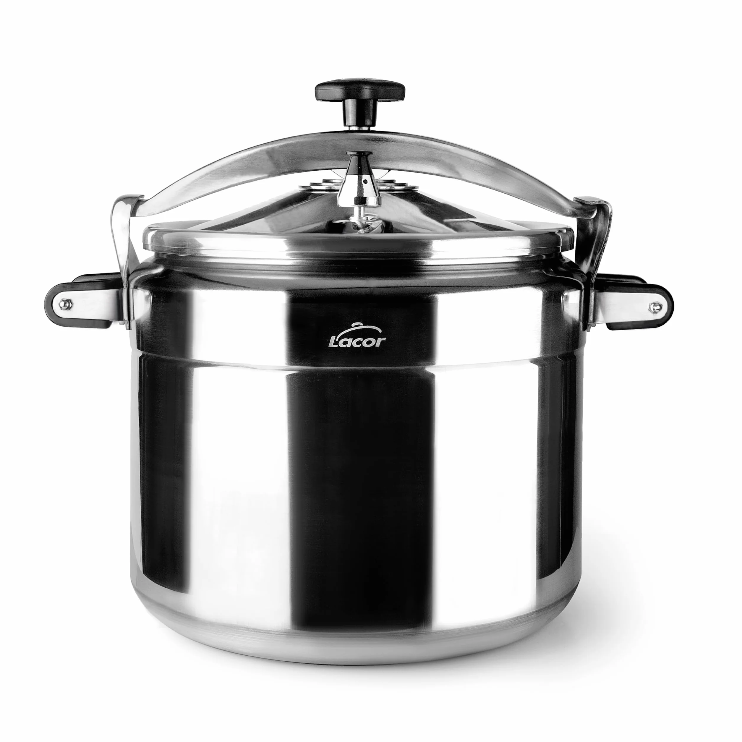 Lacor - 20522 - Olla a presión rápida PRO, Classic, Aluminio, Profesional, Máxima seguridad, 22 L, Ø 34 cm