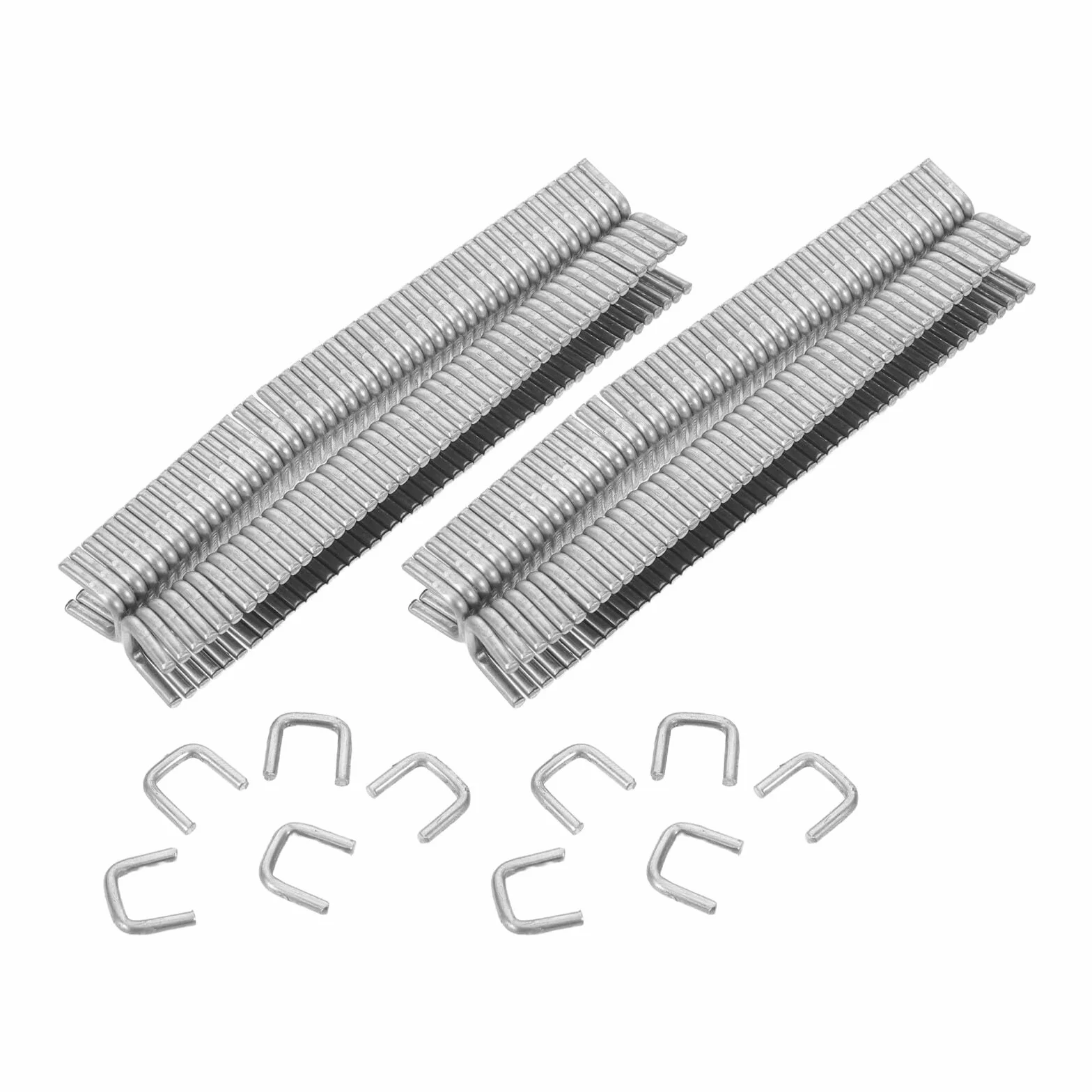 Veemoon Clips en U de Aluminio para Salchichas 506 Unidades, Pinzas Resistentes para Máquina Cortadora de Salchichas, Accesorios de Cierre para Embutidos y Procesamiento Seguro de Carne