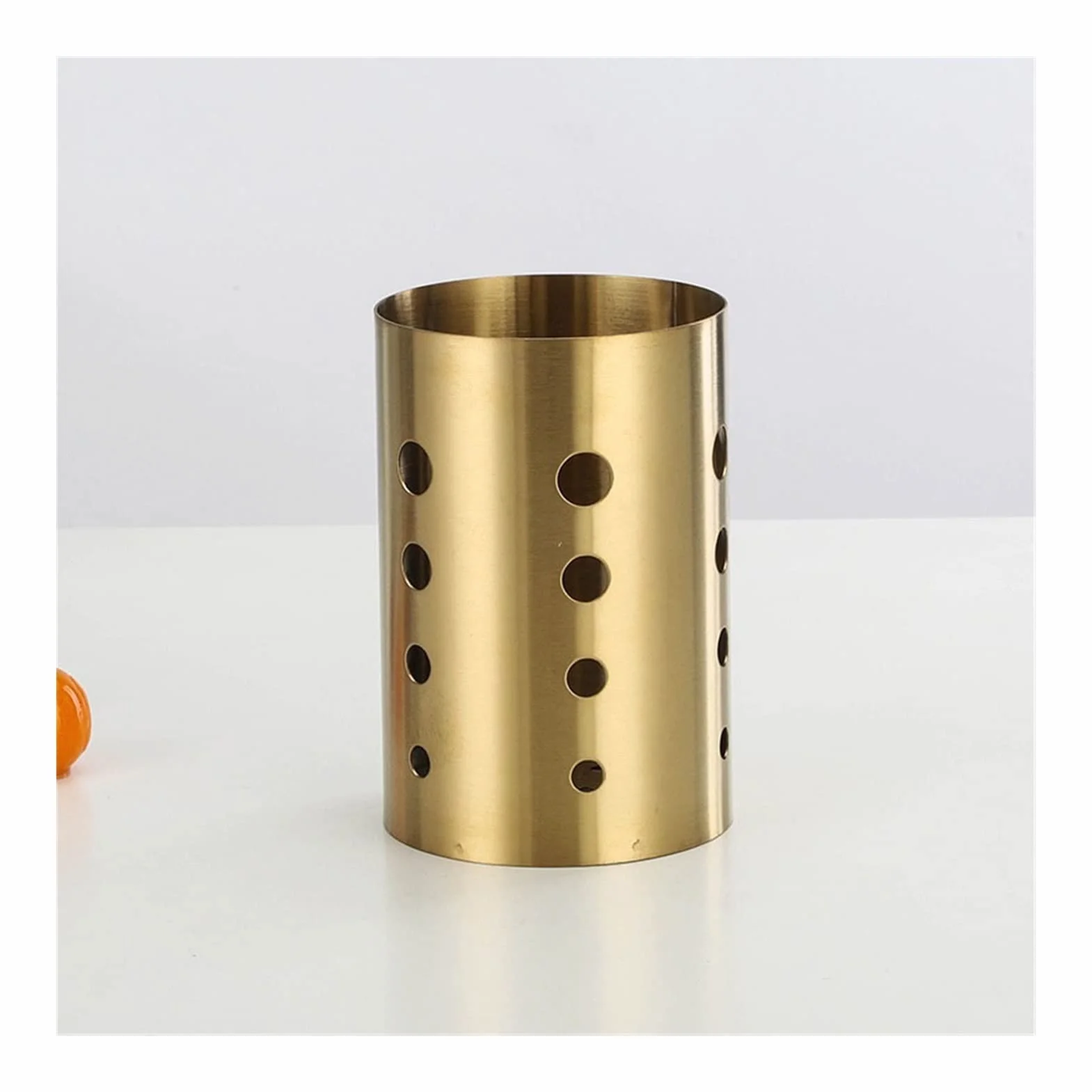 TOMYEUS Soporte para Cubiertos Cesta de Palillos de Acero Inoxidable Soporte de Cubiertos Colgante Oro Vajilla Escurridor Almacenamiento Rack Accesorios de Cocina Organizador Escurridor de Cubiertos
