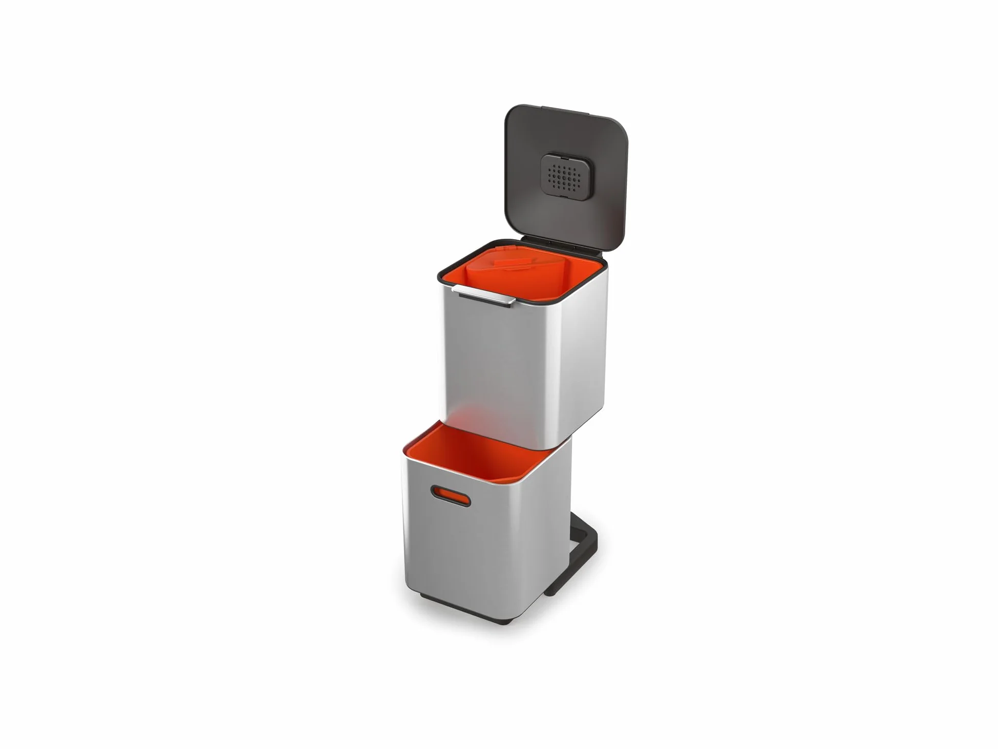 Joseph Joseph Totem Compact - Unidad de Separación de Residuos y Reciclaje con una Capacidad de 40 litros - Acero inoxidable