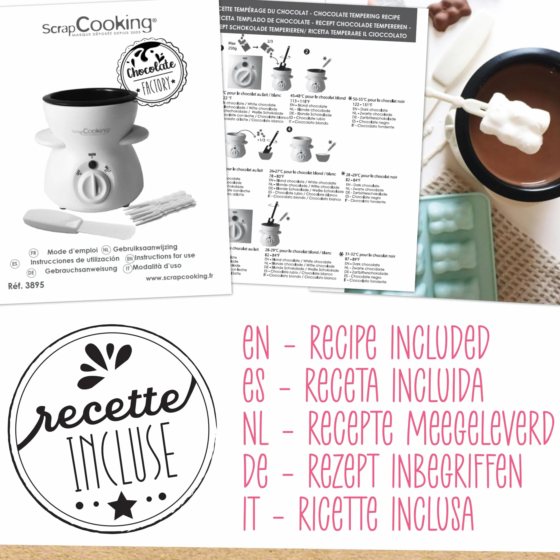 Máquina Fondue de Chocolate Chocolate Factory Eléctrica 2-4 Personas
