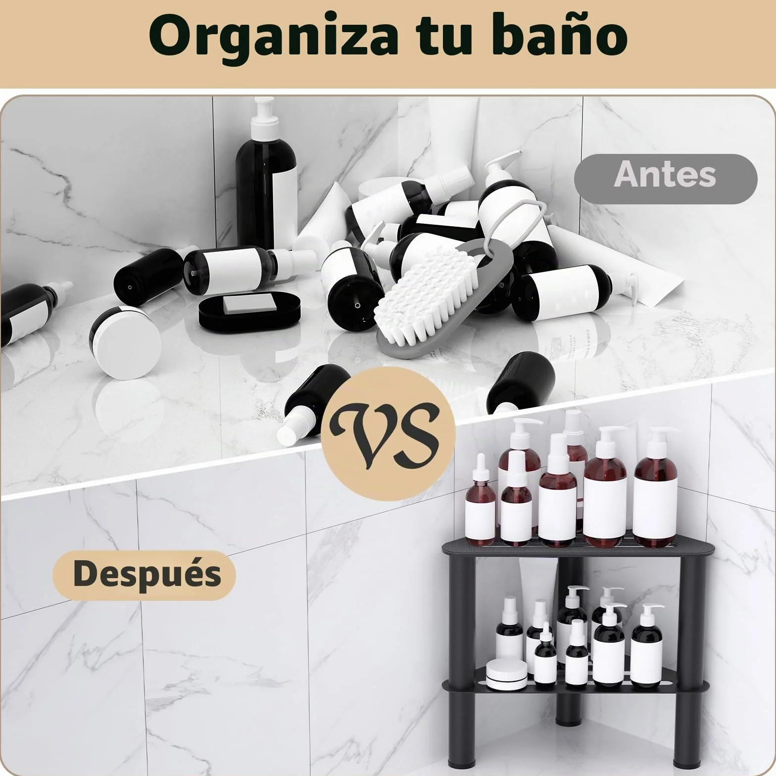 Taburete esquinero de metal para ducha, reposapiés de ducha con compartimento para ducha interior, 36 cm de altura, capacidad de carga de 350 kg, taburete ajustable, taburete de baño