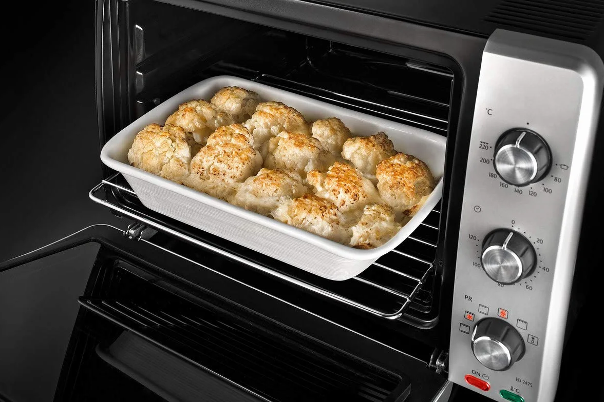 De'Longhi - Horno eléctrico Sfornatutto Midi EO 24752, 24 litros, 2000 W, plateado