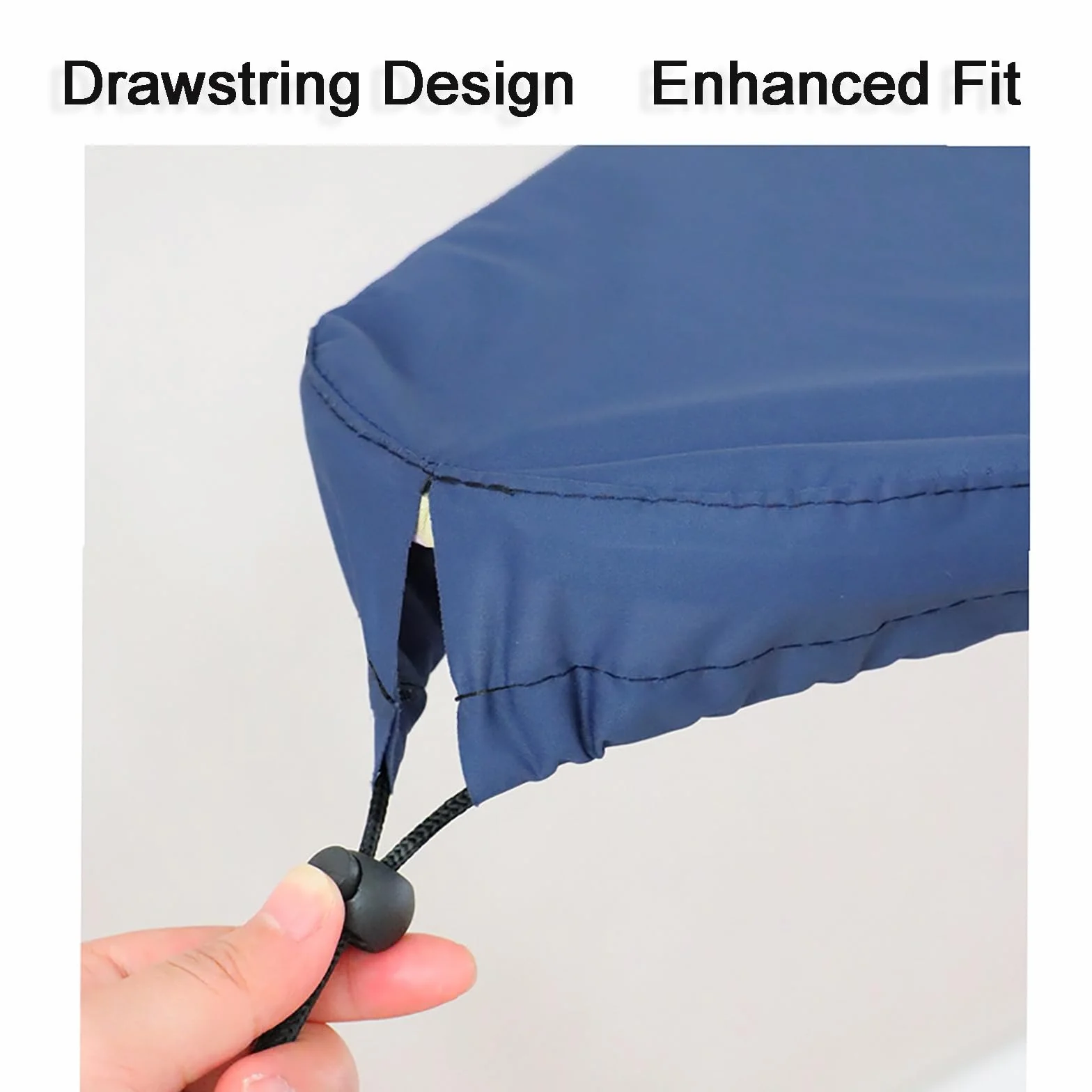 Funda elástica para tabla de planchar, fácil instalación, resistente a las manchas y a las quemaduras, cierre ajustable para tablas estándar (azul 90 x 30 x 6 cm / 35 x 12 x 2 pulgadas)