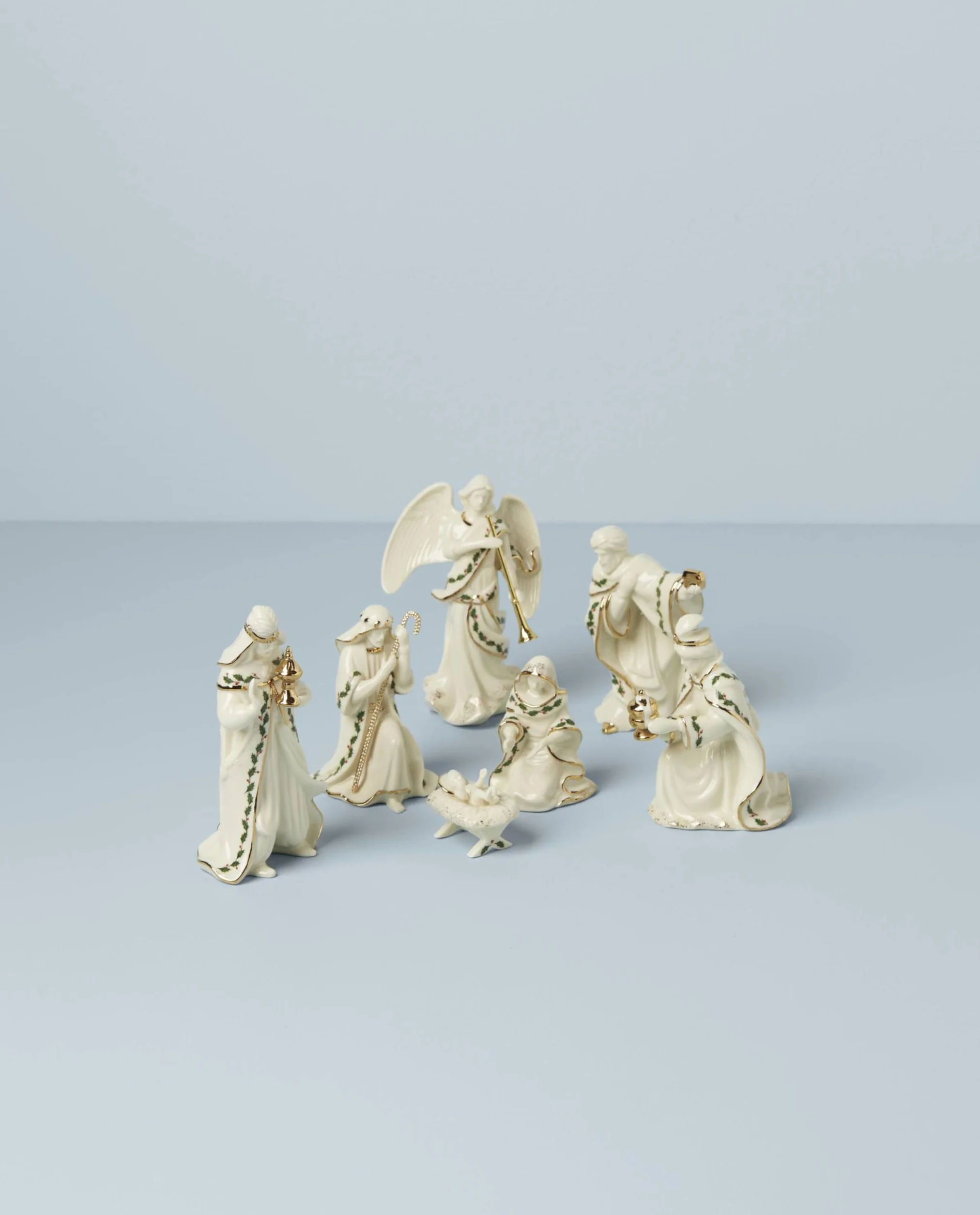 Lenox Holiday Belén, Set de 7 (Sagrada Familia, Tres Reyes, Ángel)